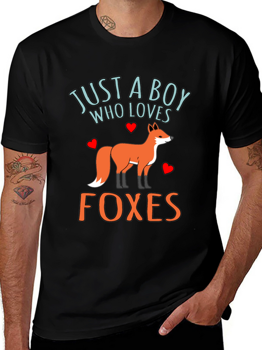 Just a Boy Who Loves Foxes T-Shirt