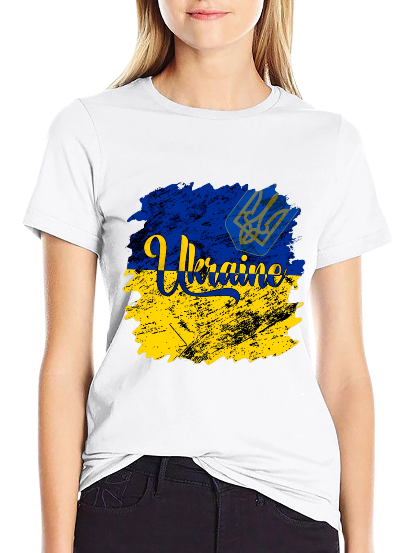 Ukraine Flag Graphic Tee - Support Ukraine