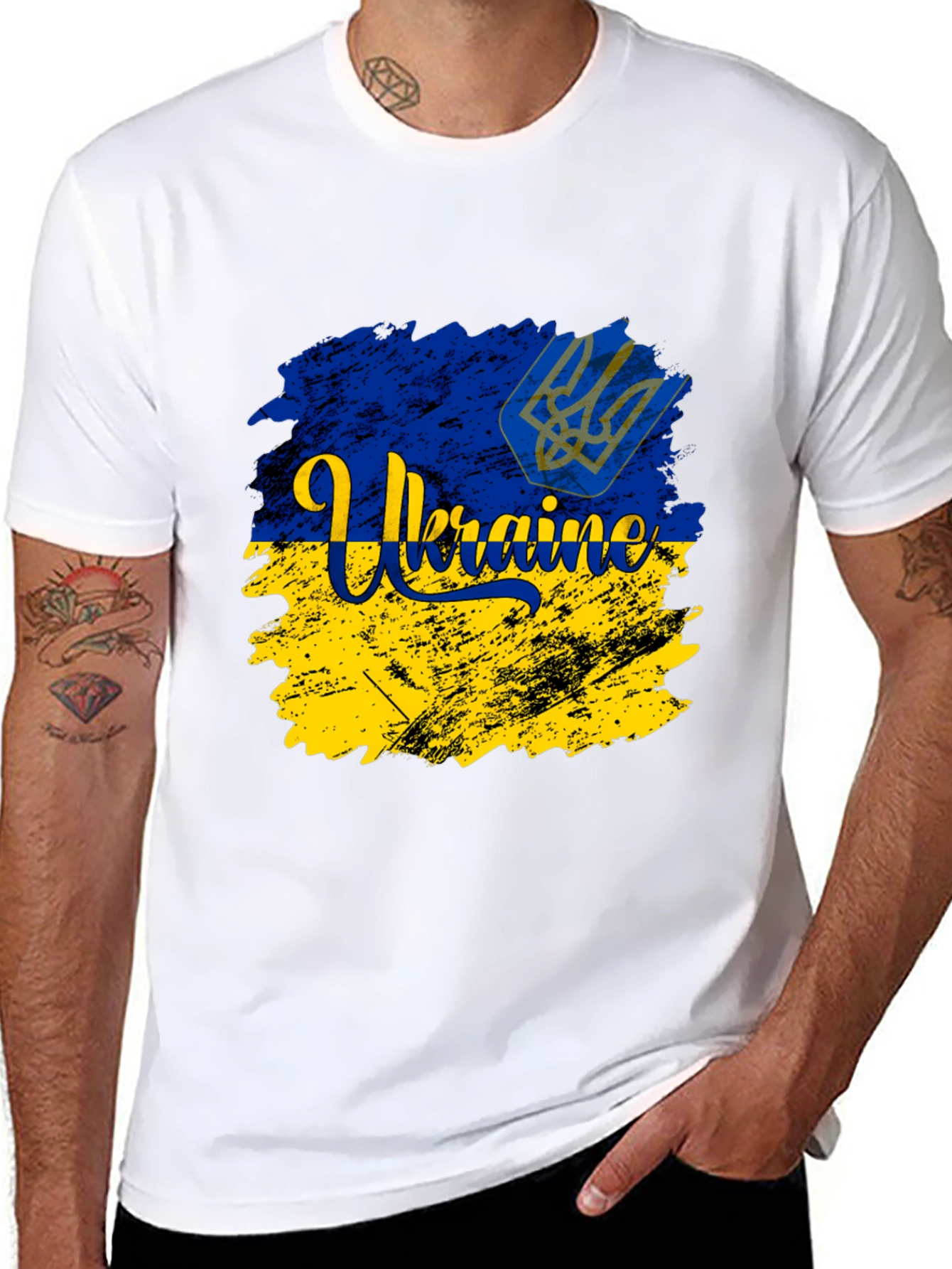 Ukraine Flag Graphic Tee - Support Ukraine