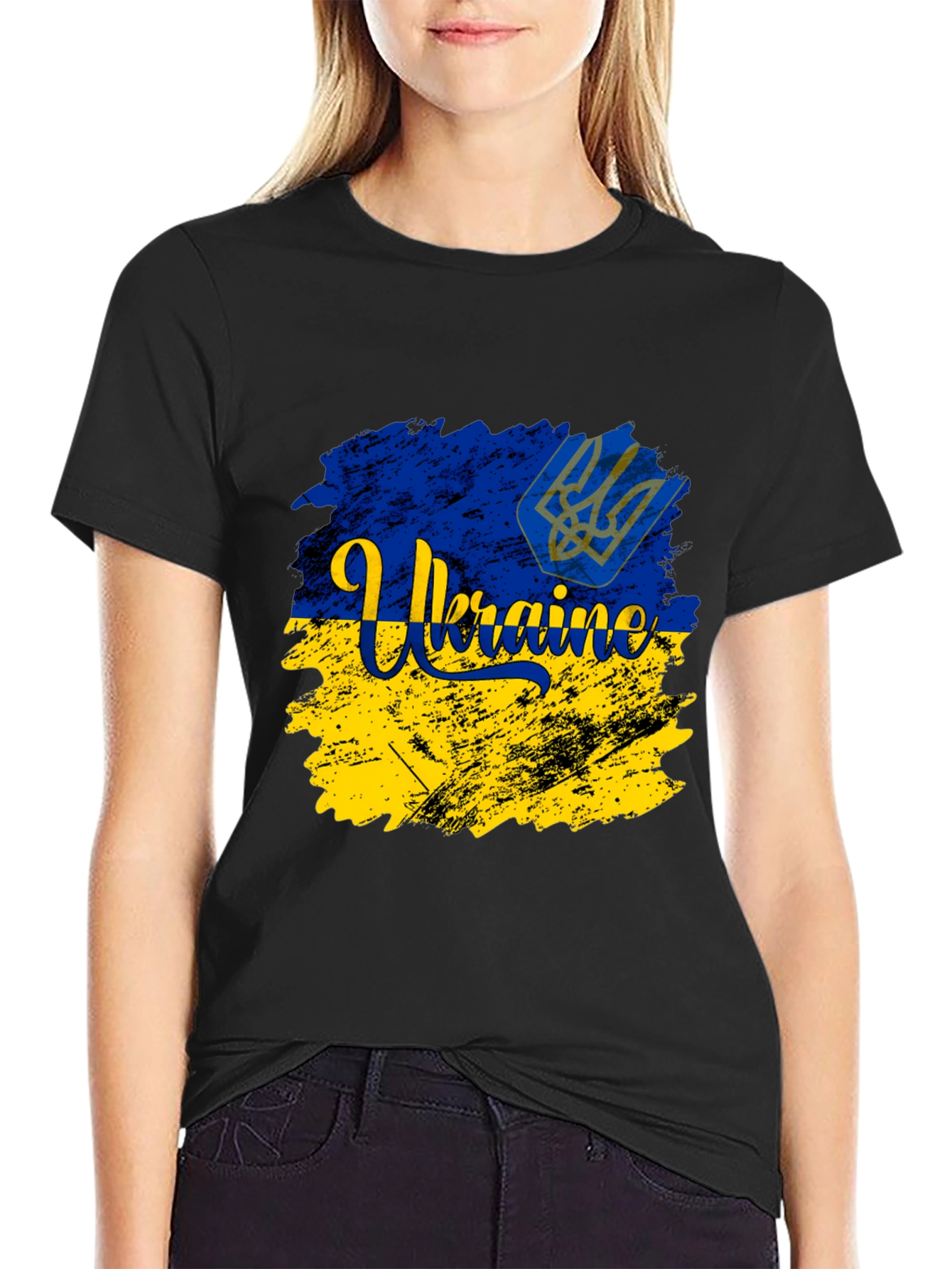 Ukraine Flag Graphic Tee - Support Ukraine