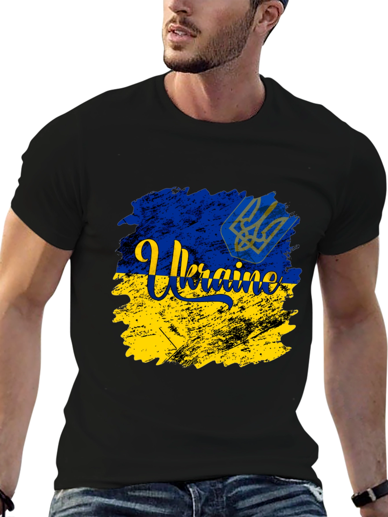 Ukraine Flag Graphic Tee - Support Ukraine