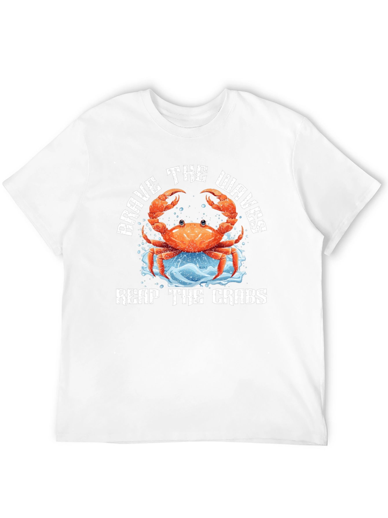 Brave The Waves Crab Graphic Tee