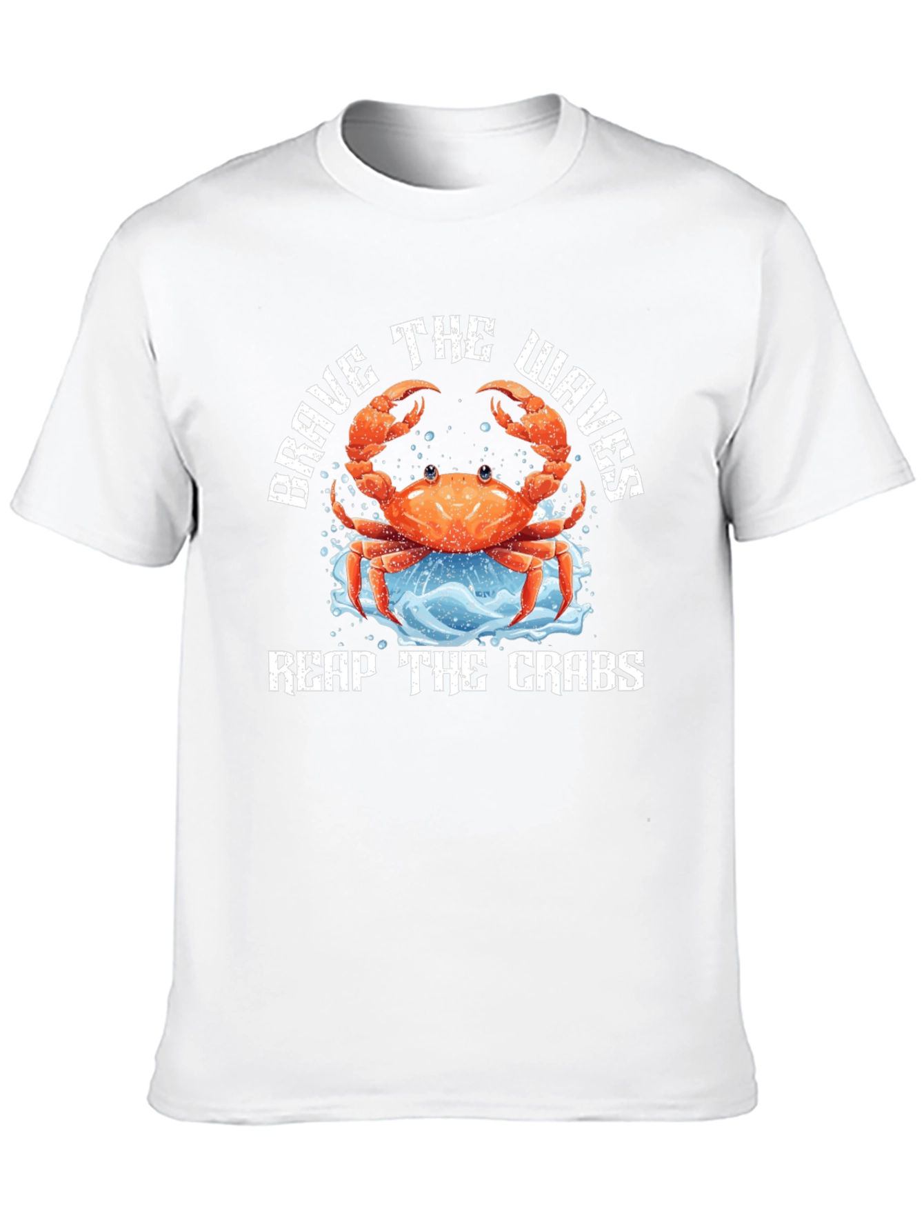 Brave The Waves Crab Graphic Tee