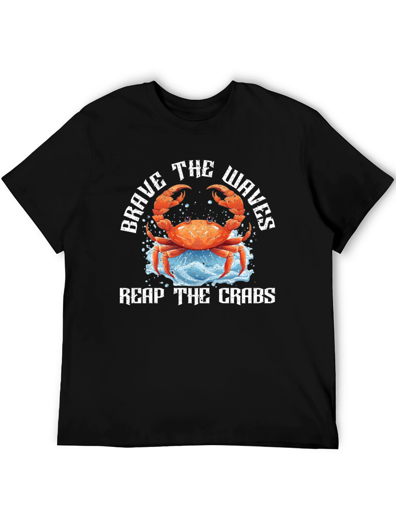 Brave The Waves Crab Graphic Tee