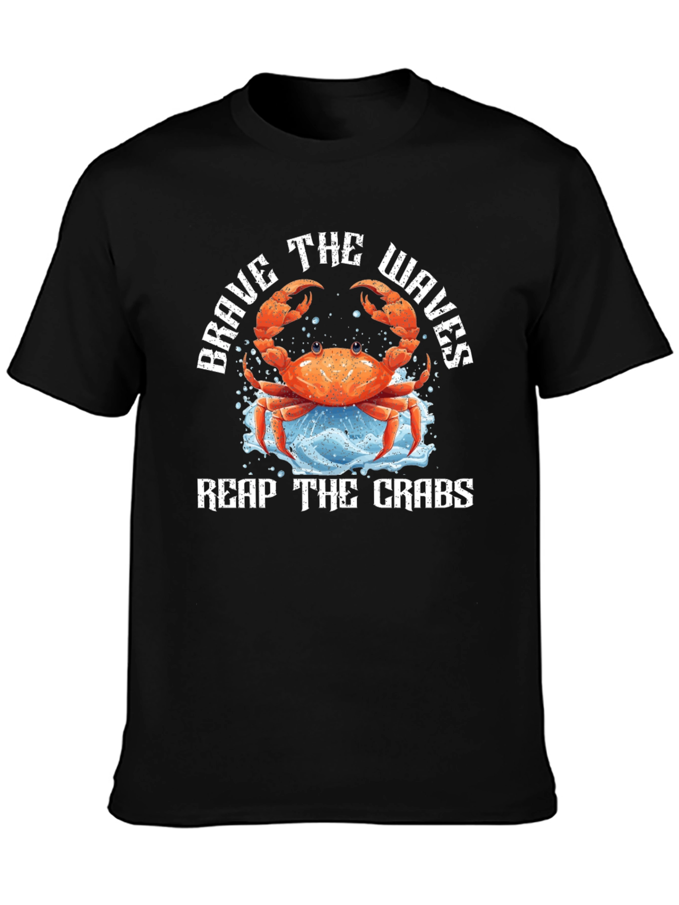 Brave The Waves Crab Graphic Tee