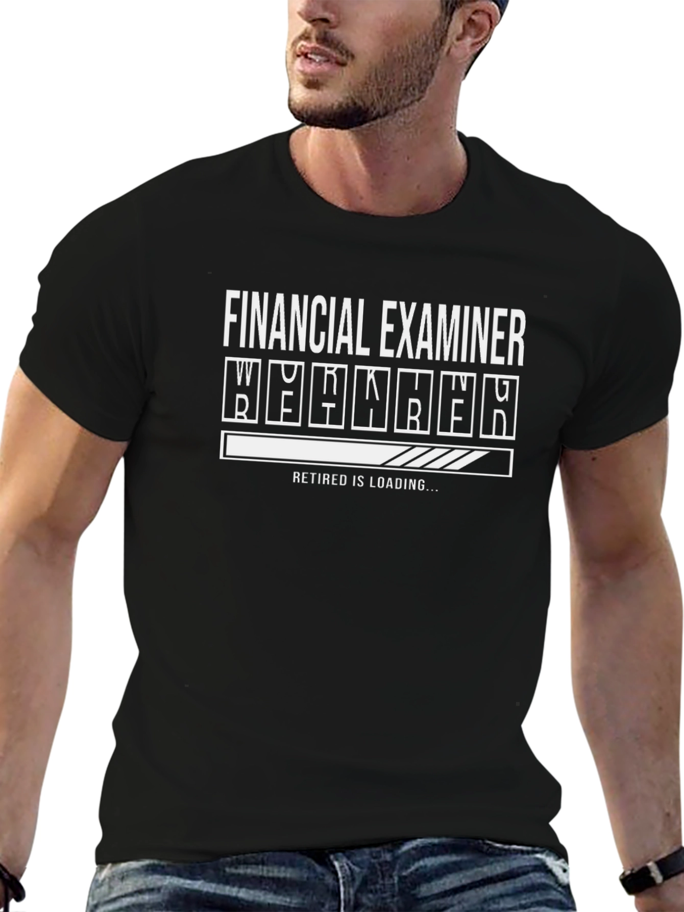 Financial Examiner Retirement Loading Graphic T-Shirt
