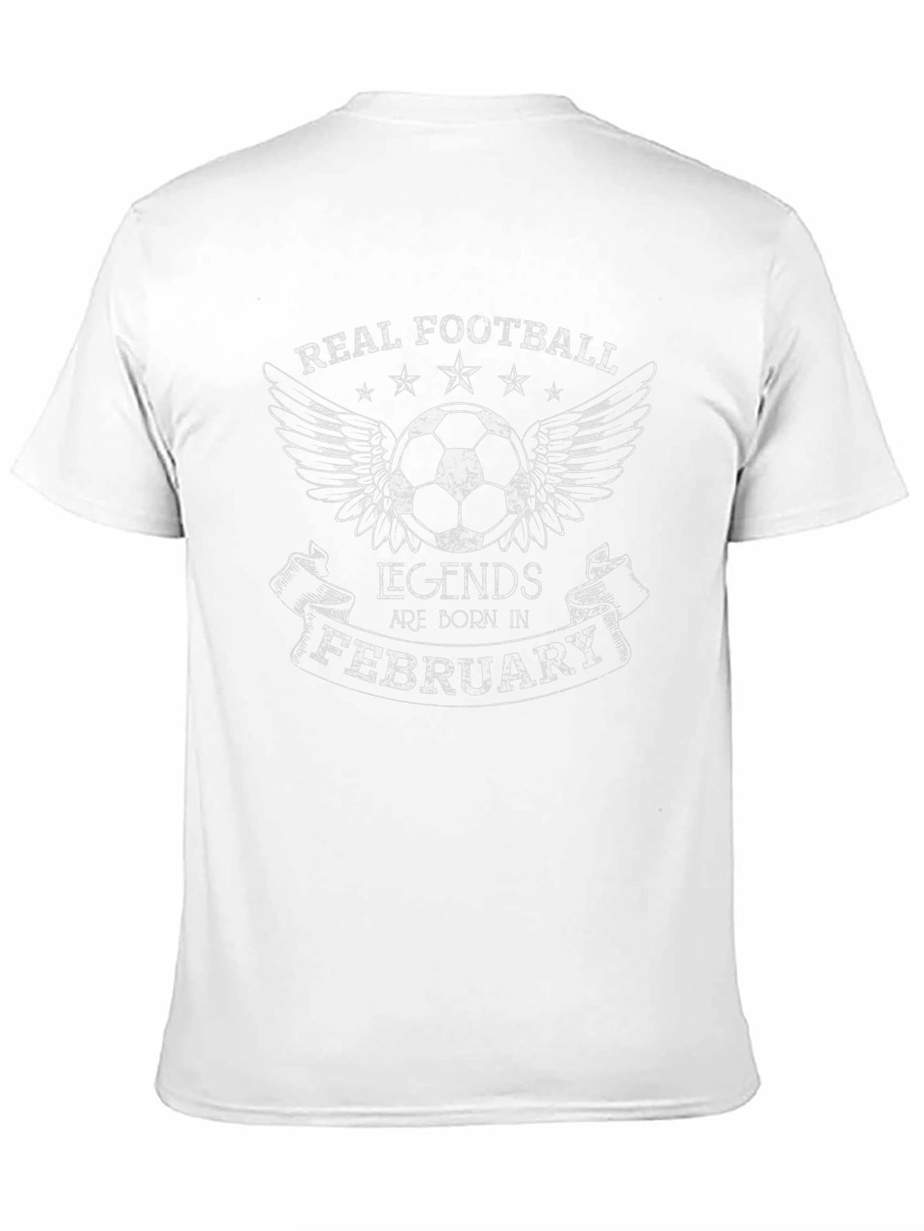 Real Football Legends Born in February Graphic T-Shirt