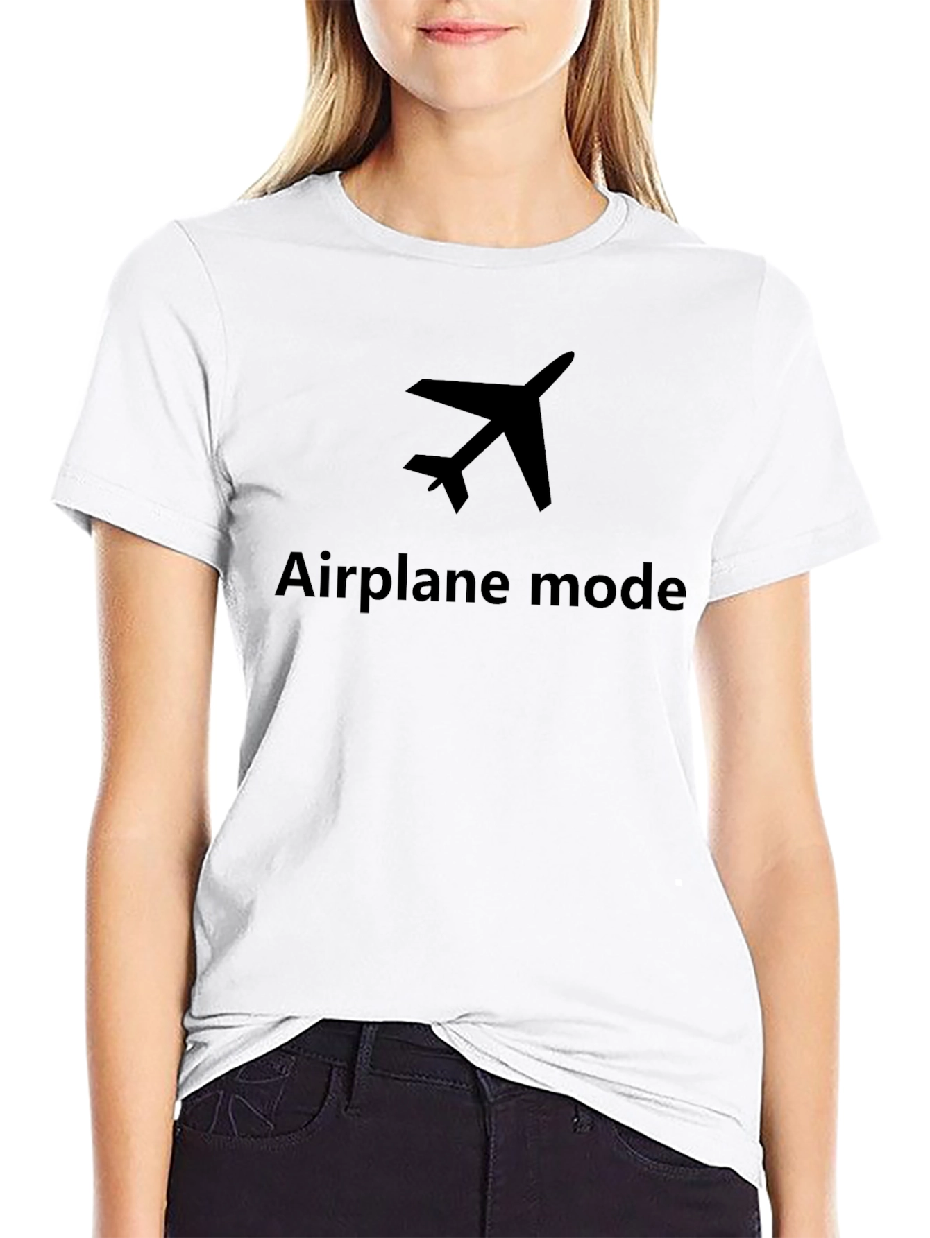 Airplane Mode Graphic Tee - Fly High in Style