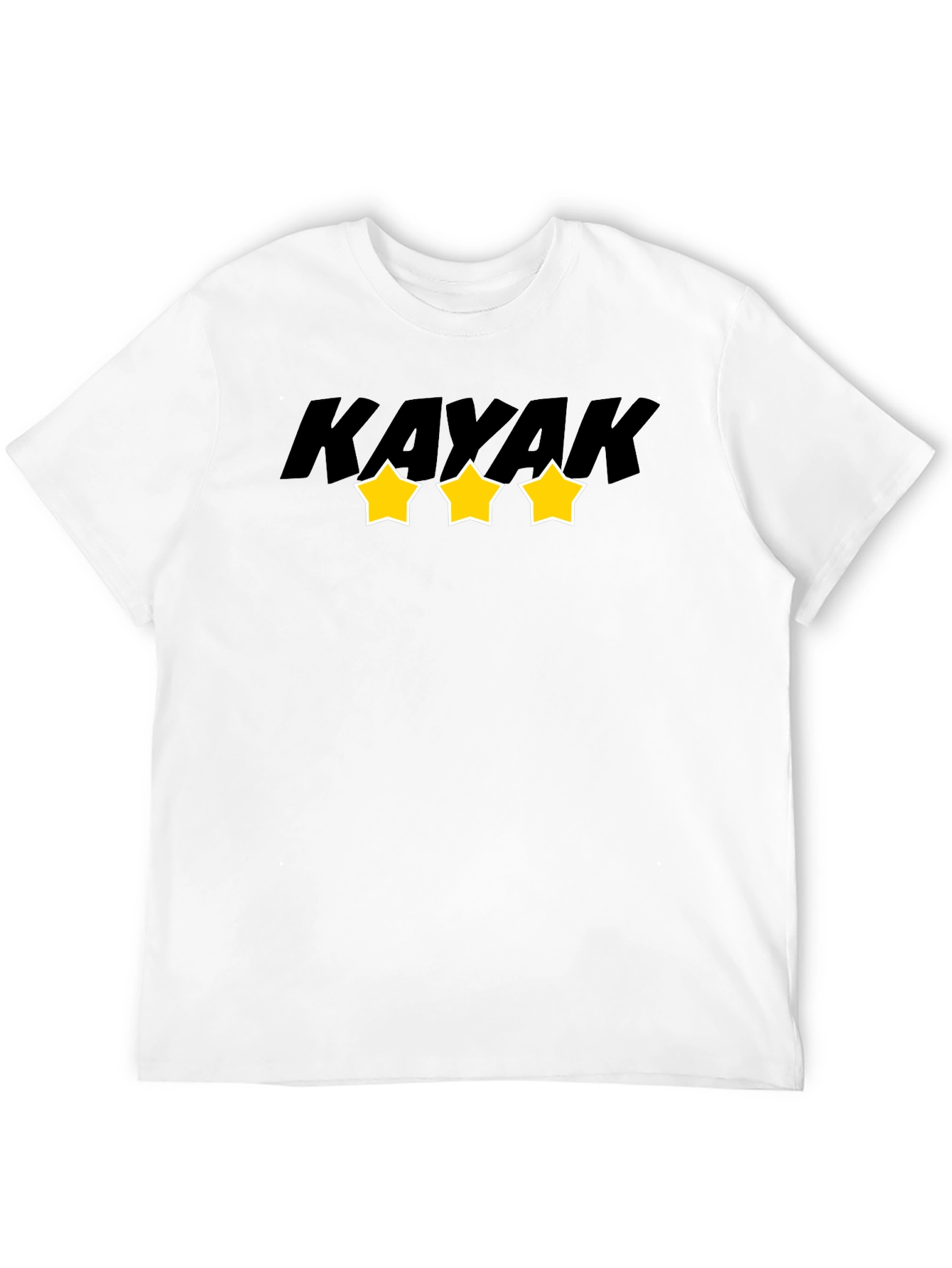Kayak Star Graphic Tee - Black Cotton Blend