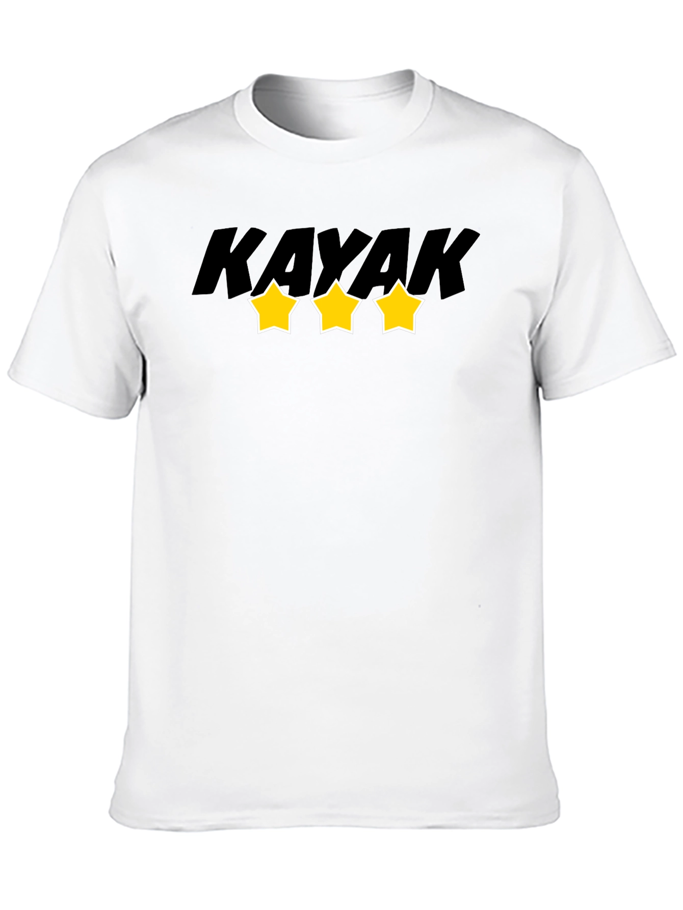Kayak Star Graphic Tee - Black Cotton Blend