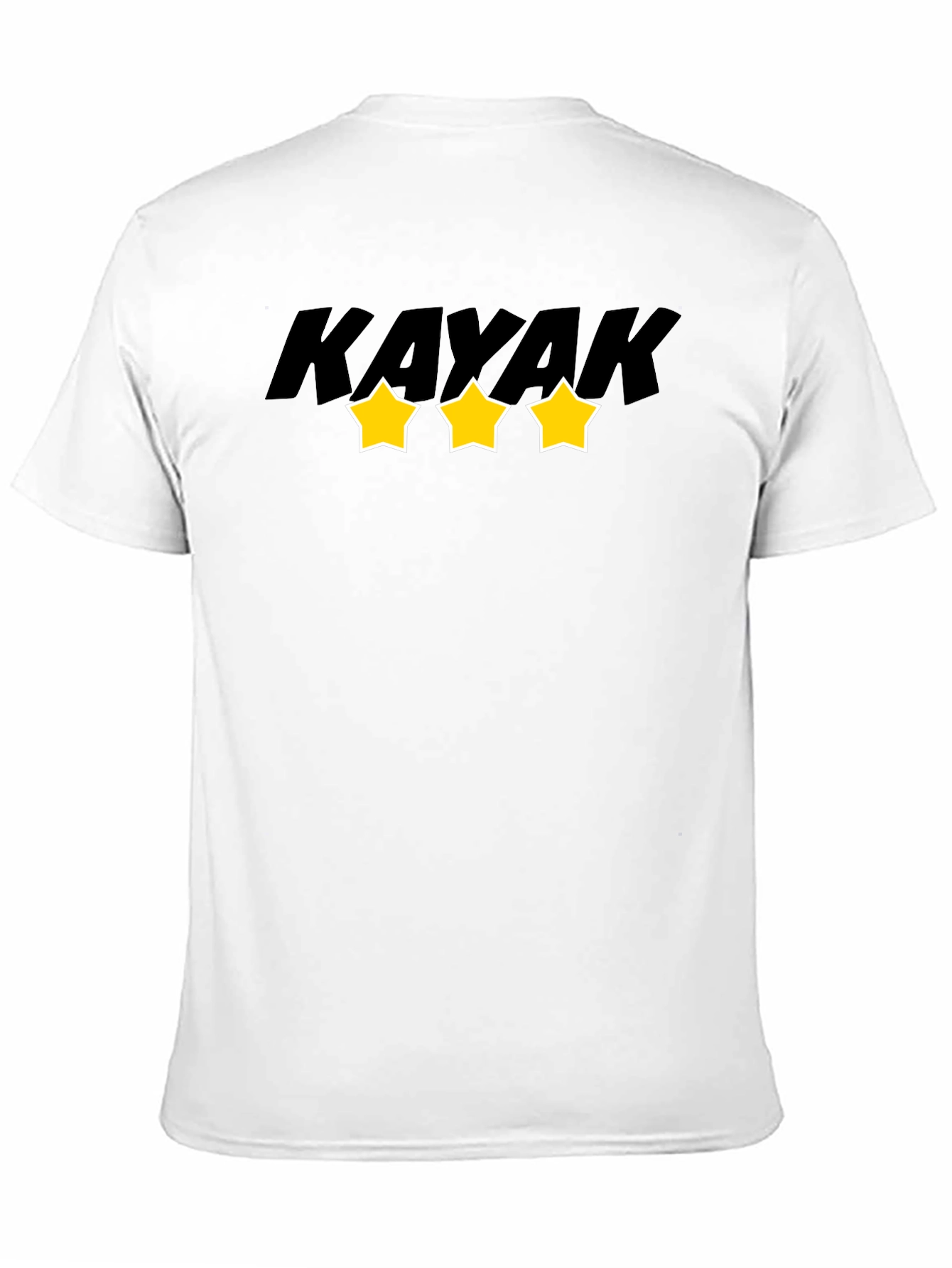 Kayak Star Graphic Tee - Black Cotton Blend