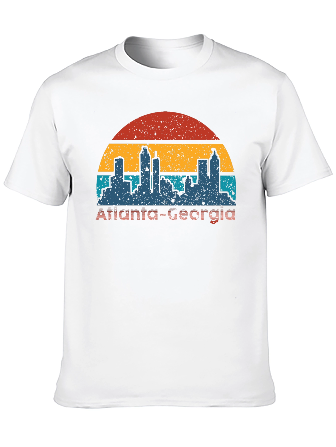 Retro Atlanta Georgia Skyline T-Shirt