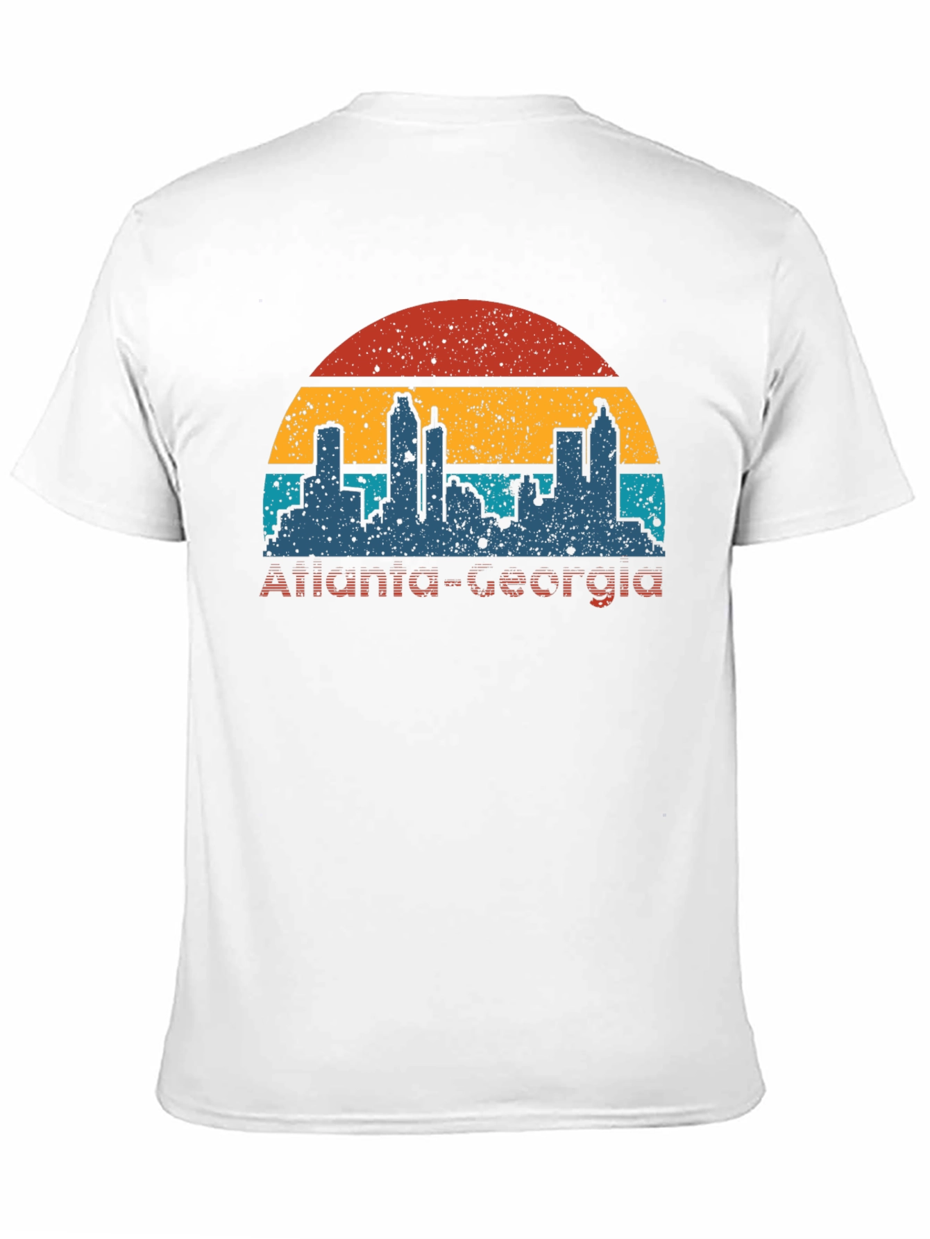 Retro Atlanta Georgia Skyline T-Shirt