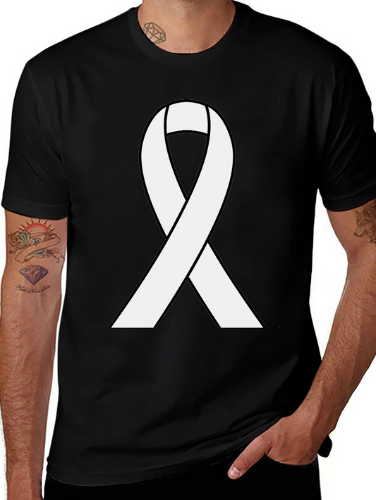 Ribbon Awareness Black T-Shirt - Show Your Support