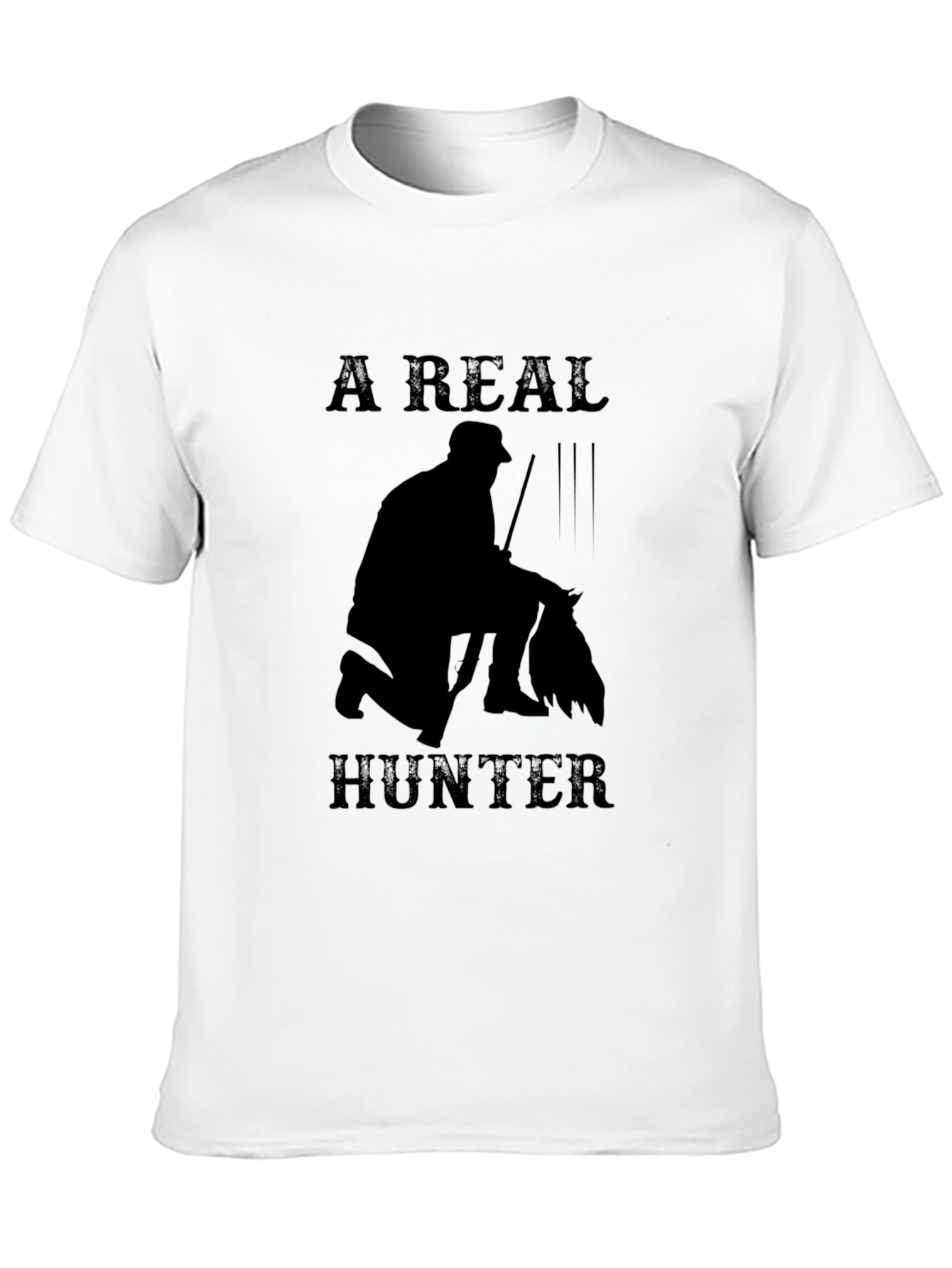A Real Hunter Graphic Tee - Black