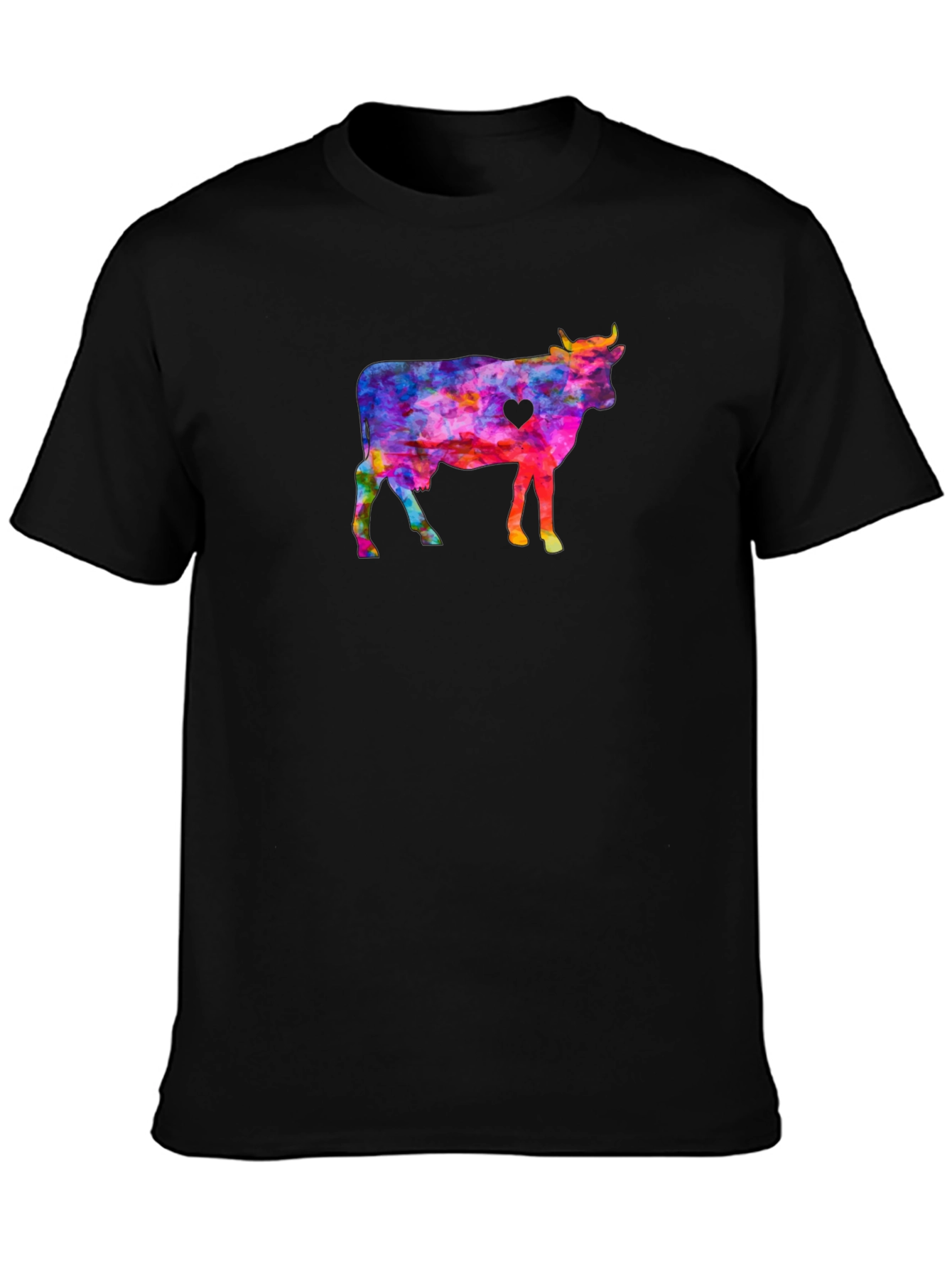 Colorful Cow Graphic Tee