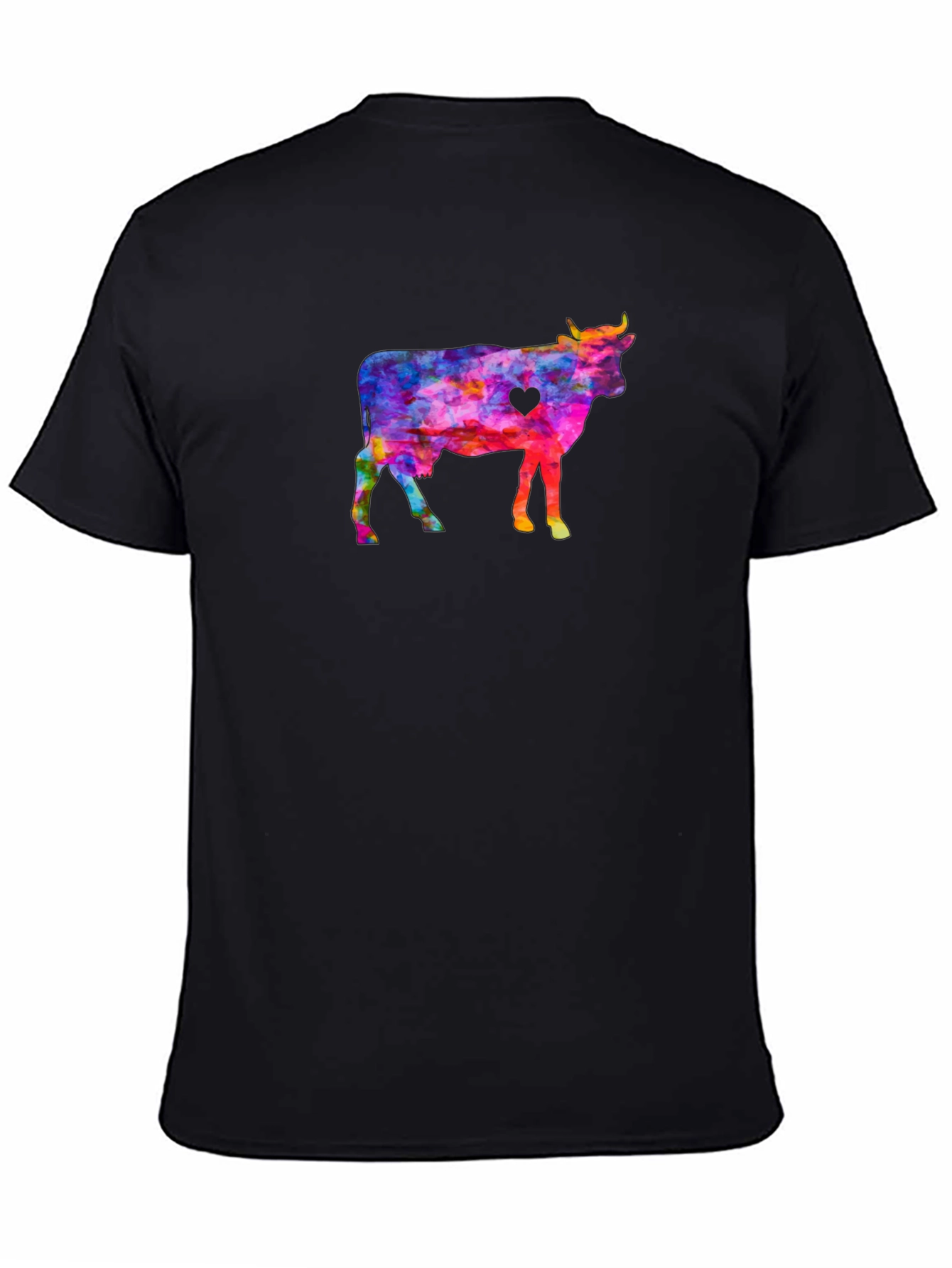 Colorful Cow Graphic Tee