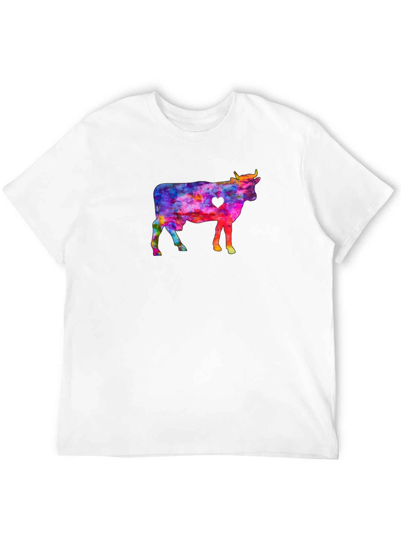 Colorful Cow Graphic Tee
