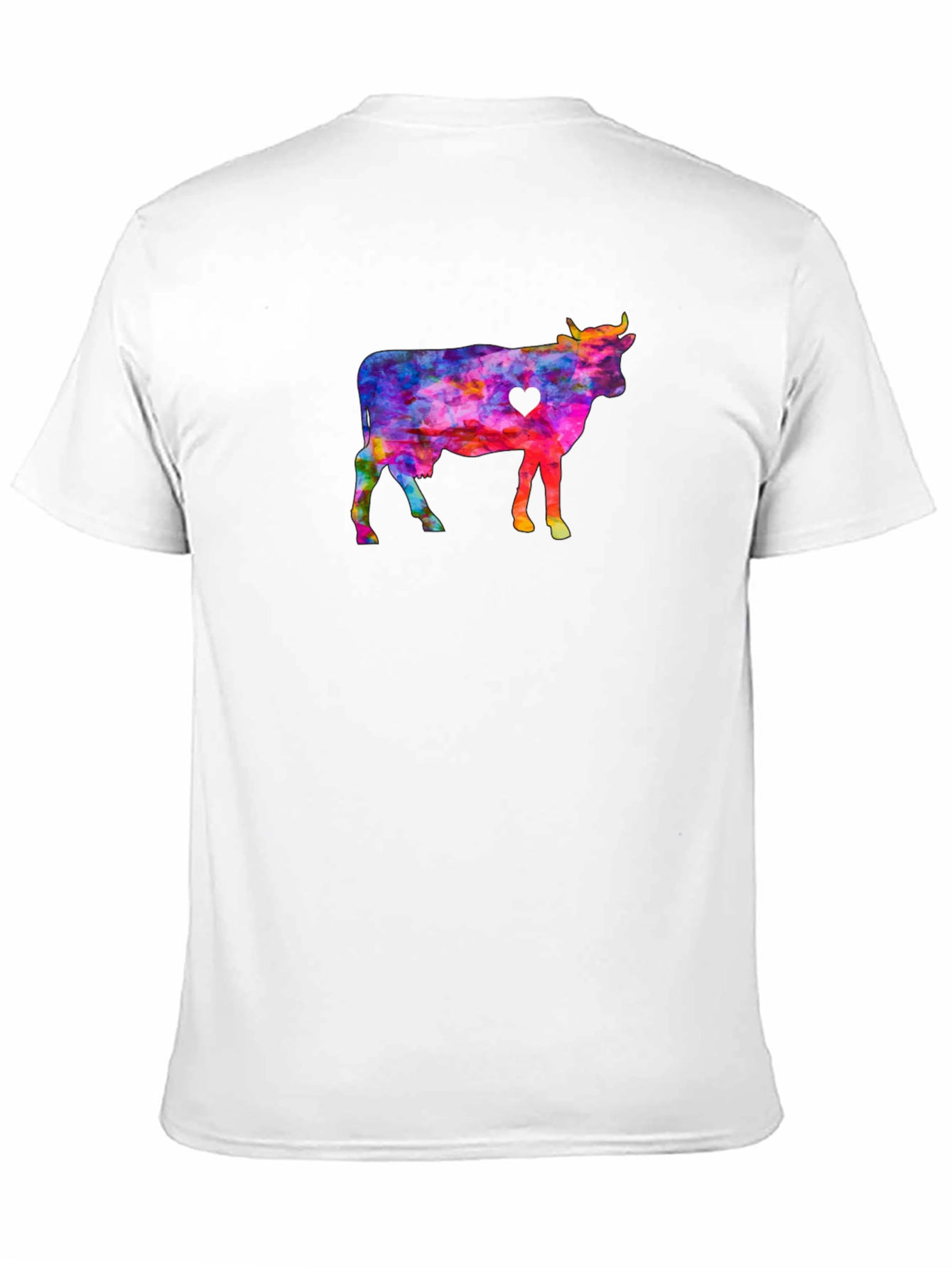 Colorful Cow Graphic Tee