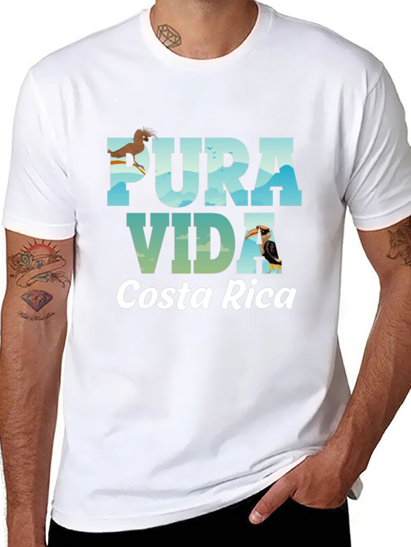 Pura Vida Costa Rica Graphic T-Shirt