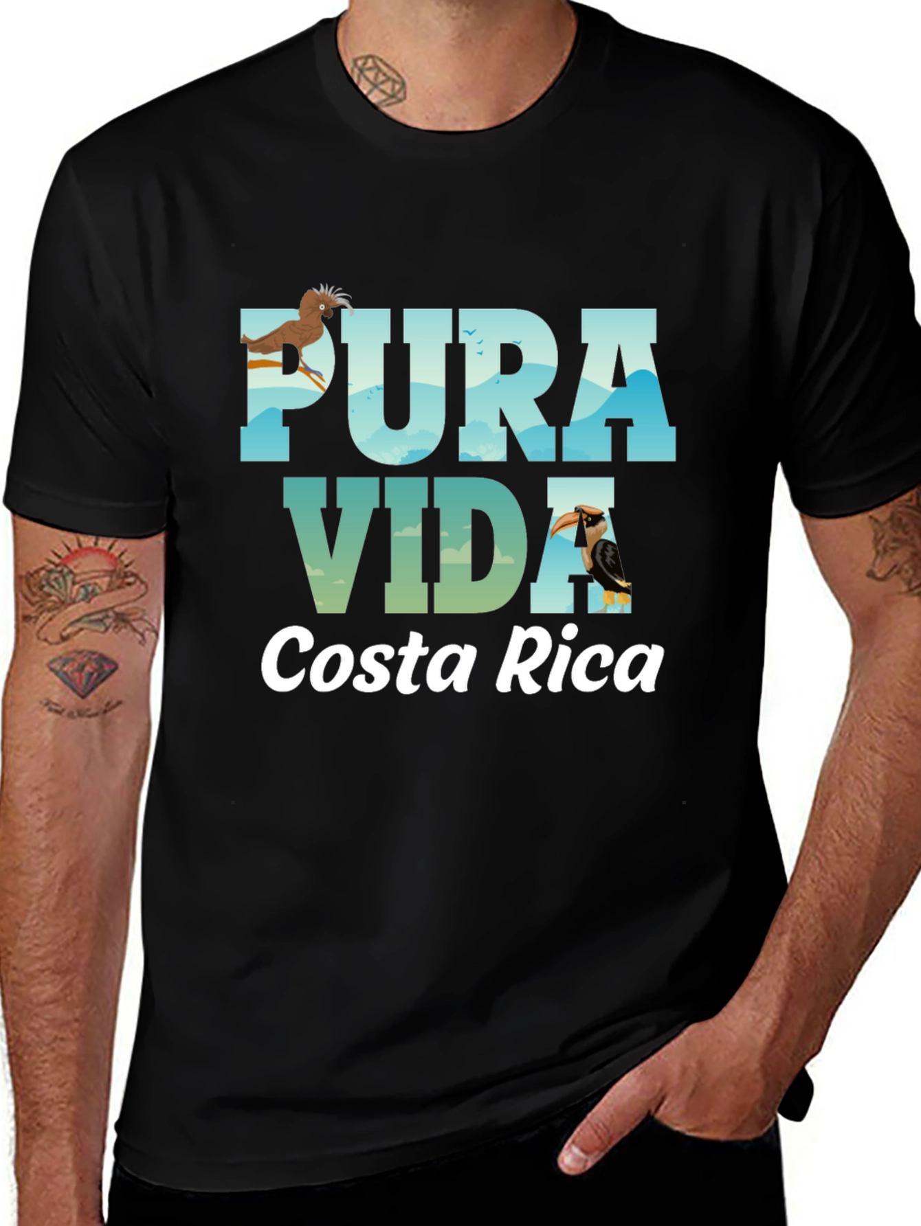 Pura Vida Costa Rica Graphic T-Shirt