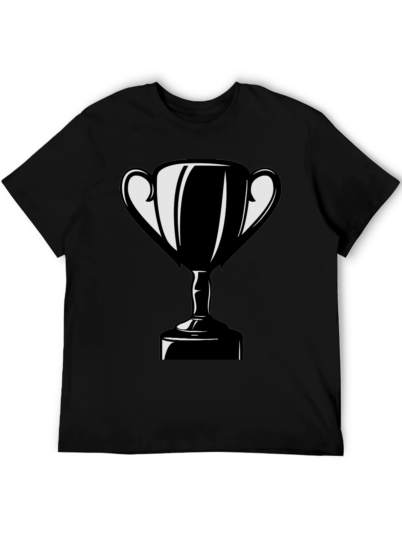 Trophy Graphic T-Shirt - Black Cotton Blend