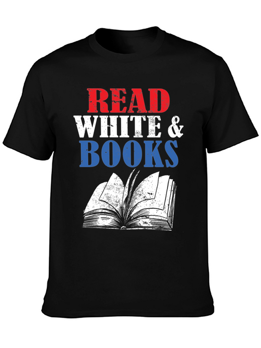 Read White & Books Patriotic T-Shirt