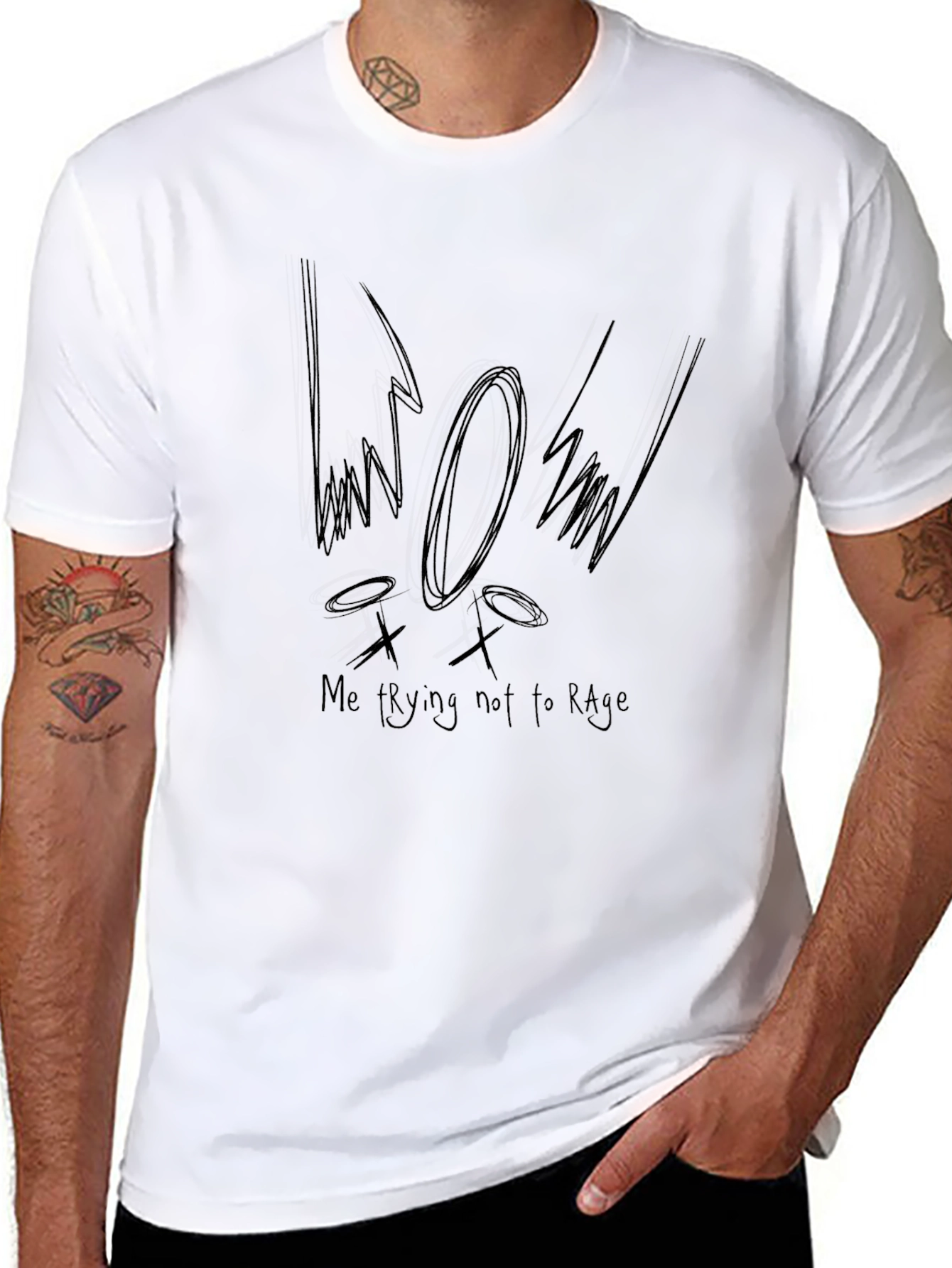 Me Trying Not To Rage Graphic T-Shirt
