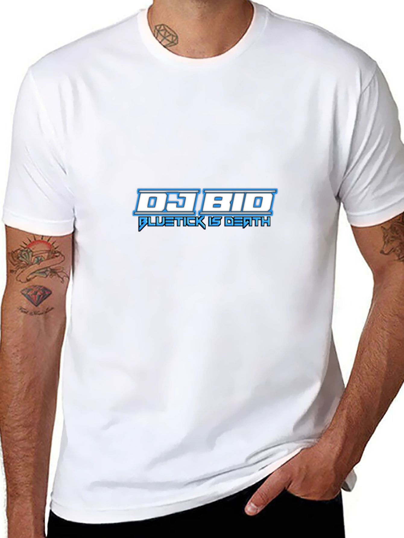 DJ BIO Black T-Shirt - BlueTick is Death