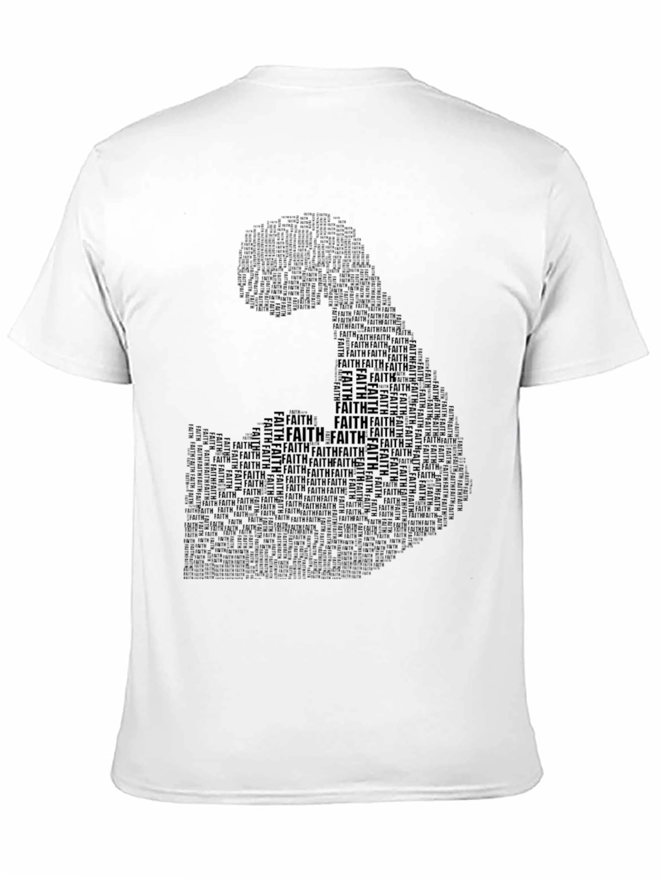 Faith Muscle Graphic Black T-Shirt