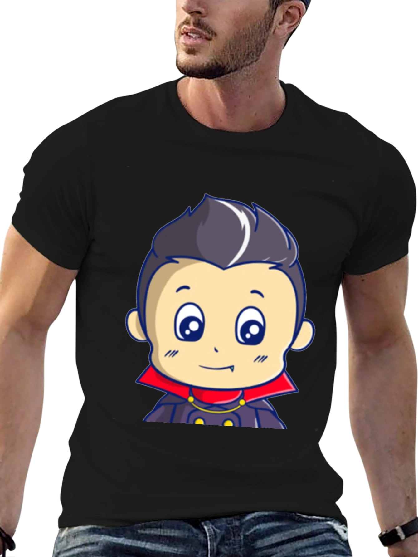 Cartoon Vampire T-Shirt - Cute Halloween Design
