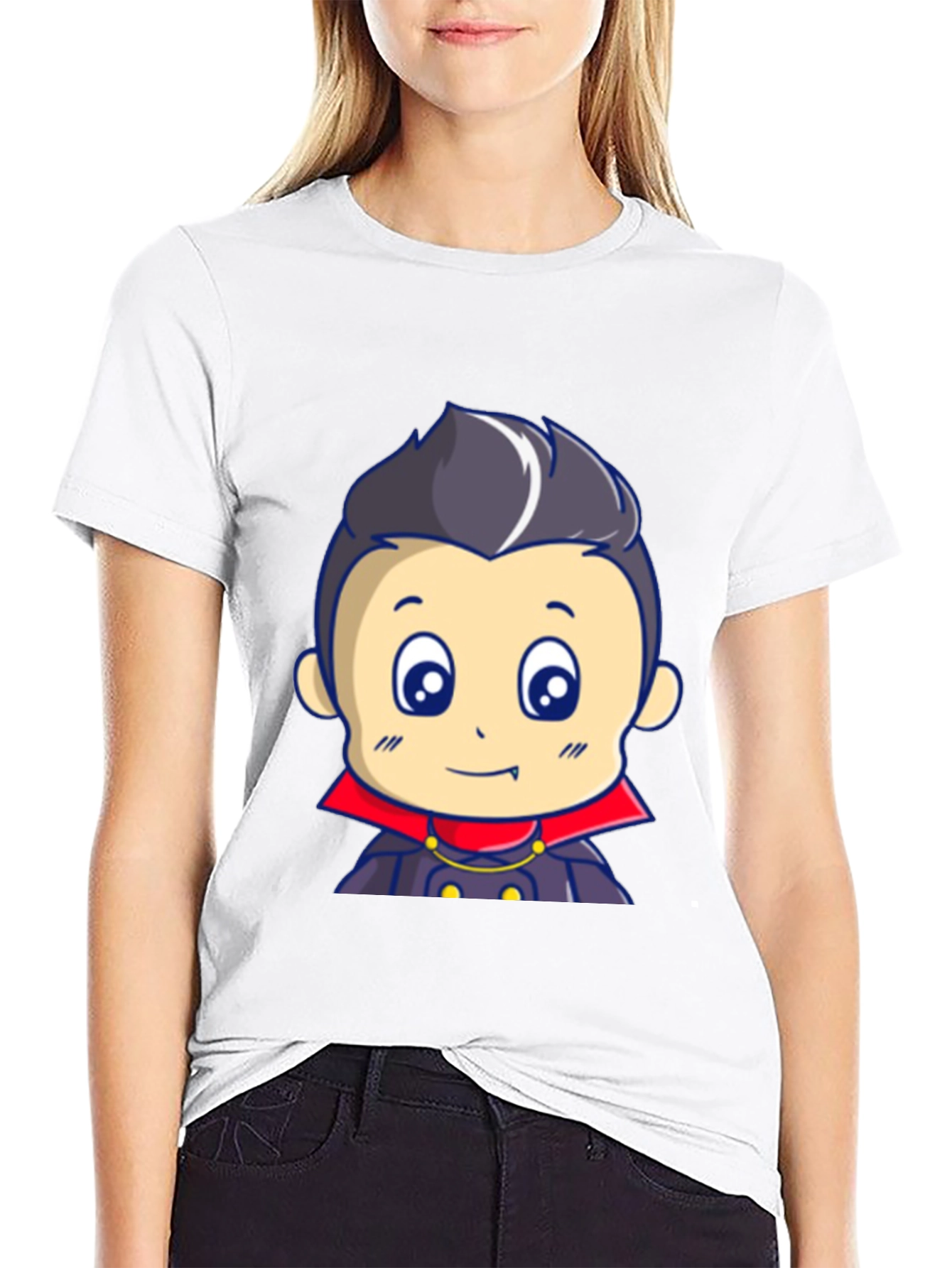 Cartoon Vampire T-Shirt - Cute Halloween Design