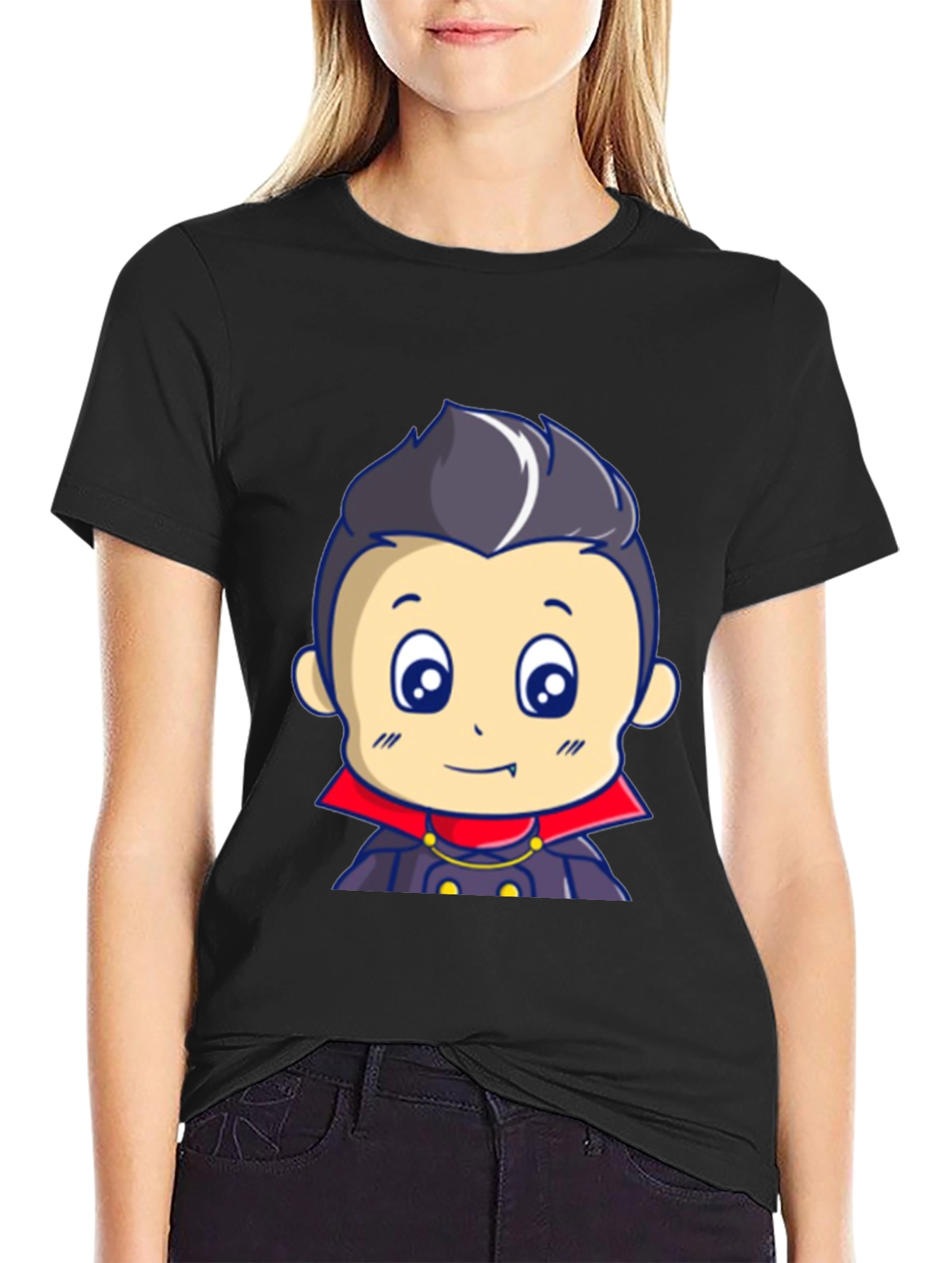 Cartoon Vampire T-Shirt - Cute Halloween Design