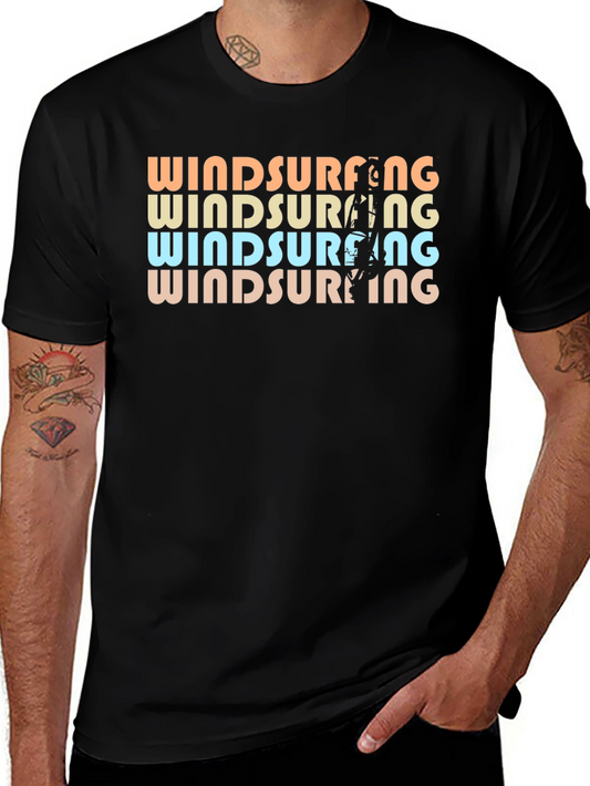 Retro Windsurfing Graphic T-Shirt