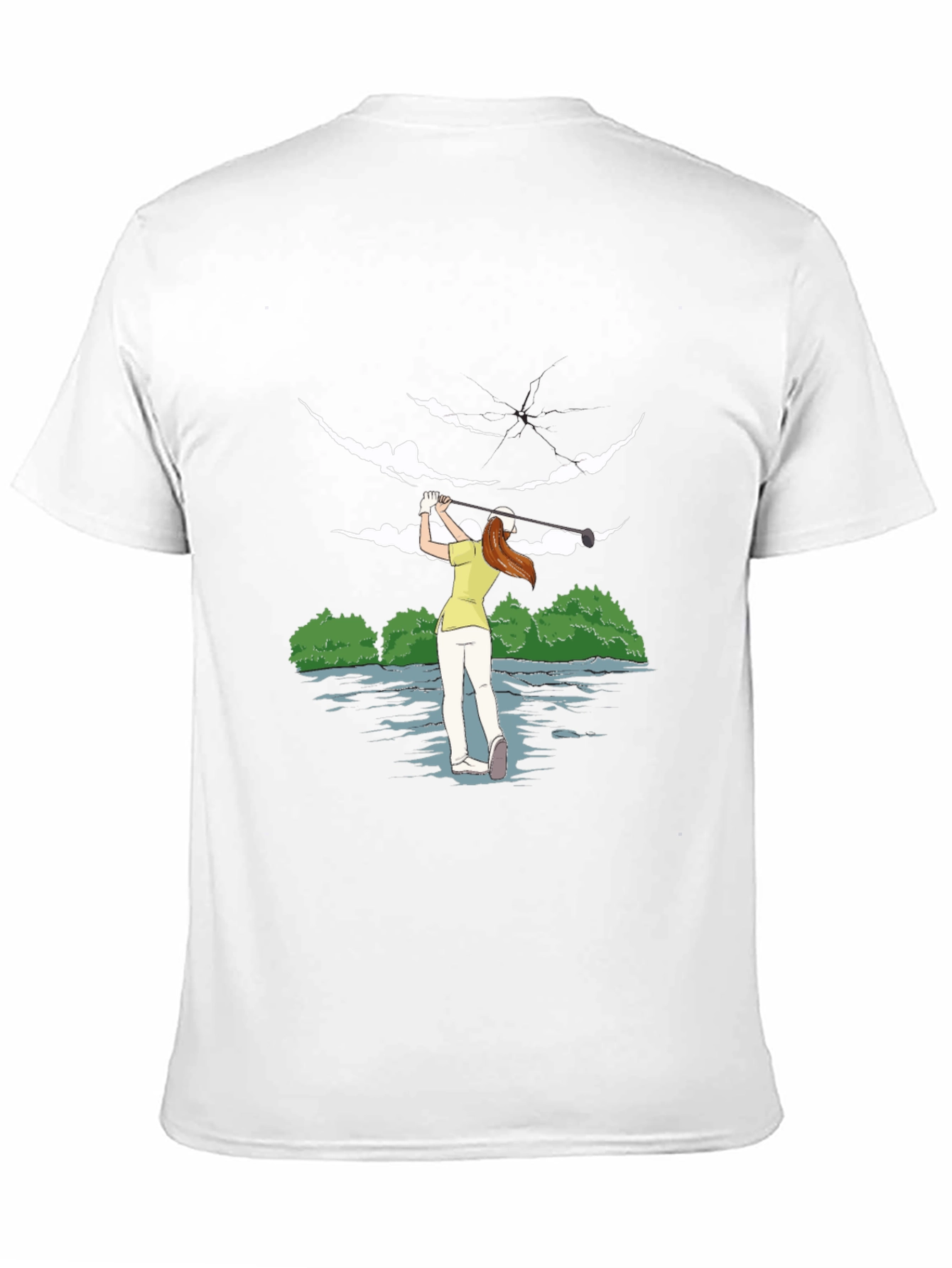 Golfer Girl Tee - Unique Sporty Design