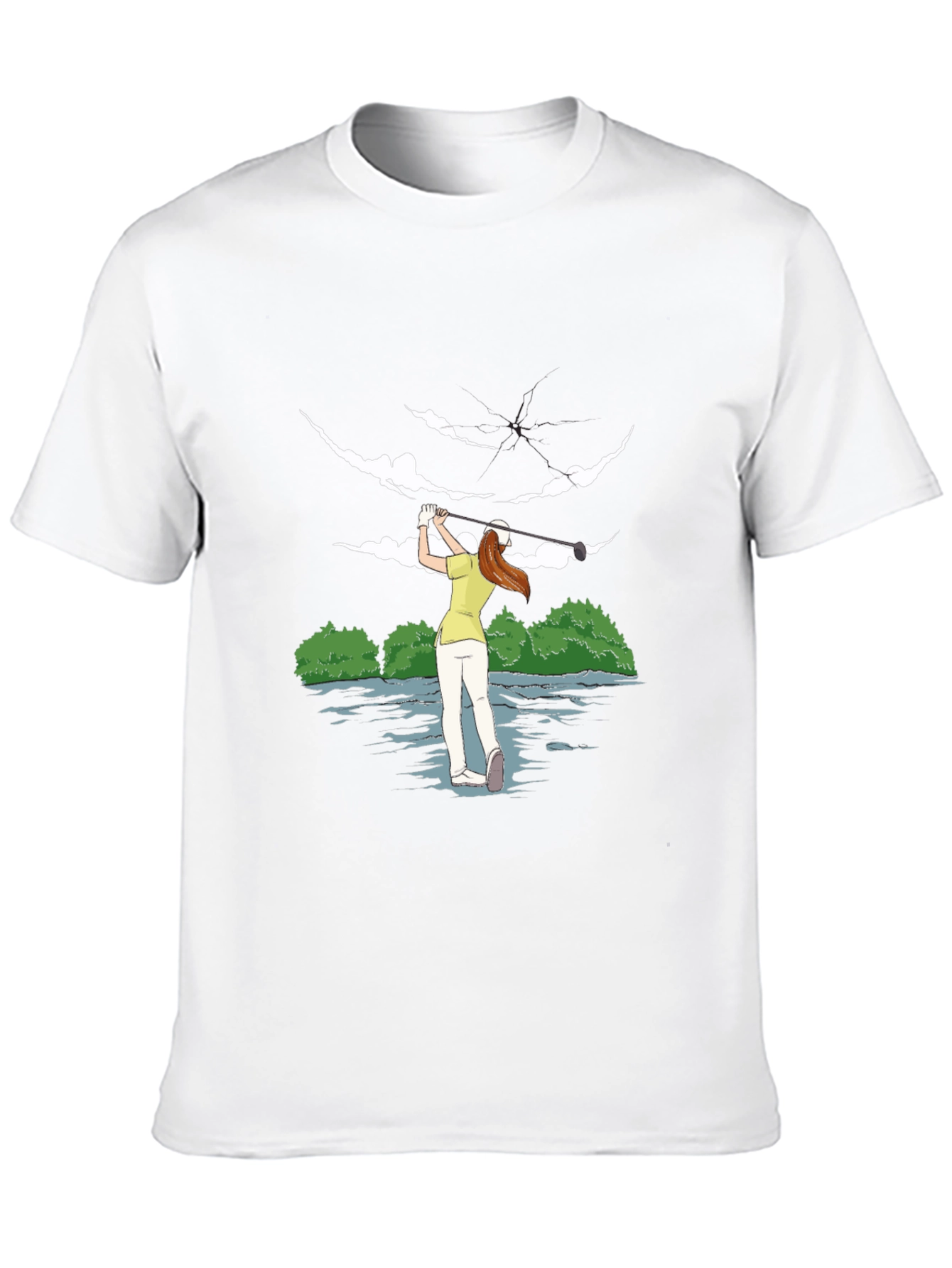 Golfer Girl Tee - Unique Sporty Design