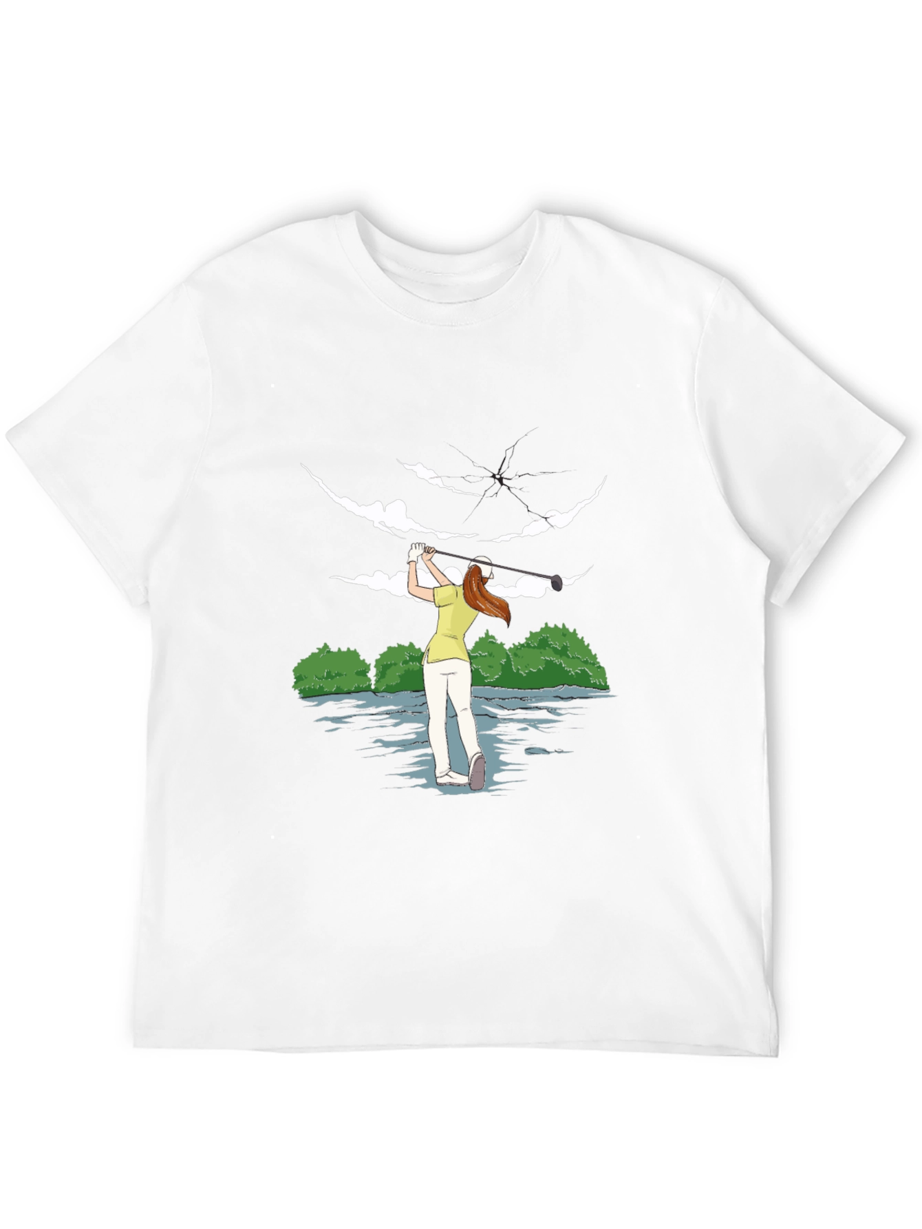 Golfer Girl Tee - Unique Sporty Design