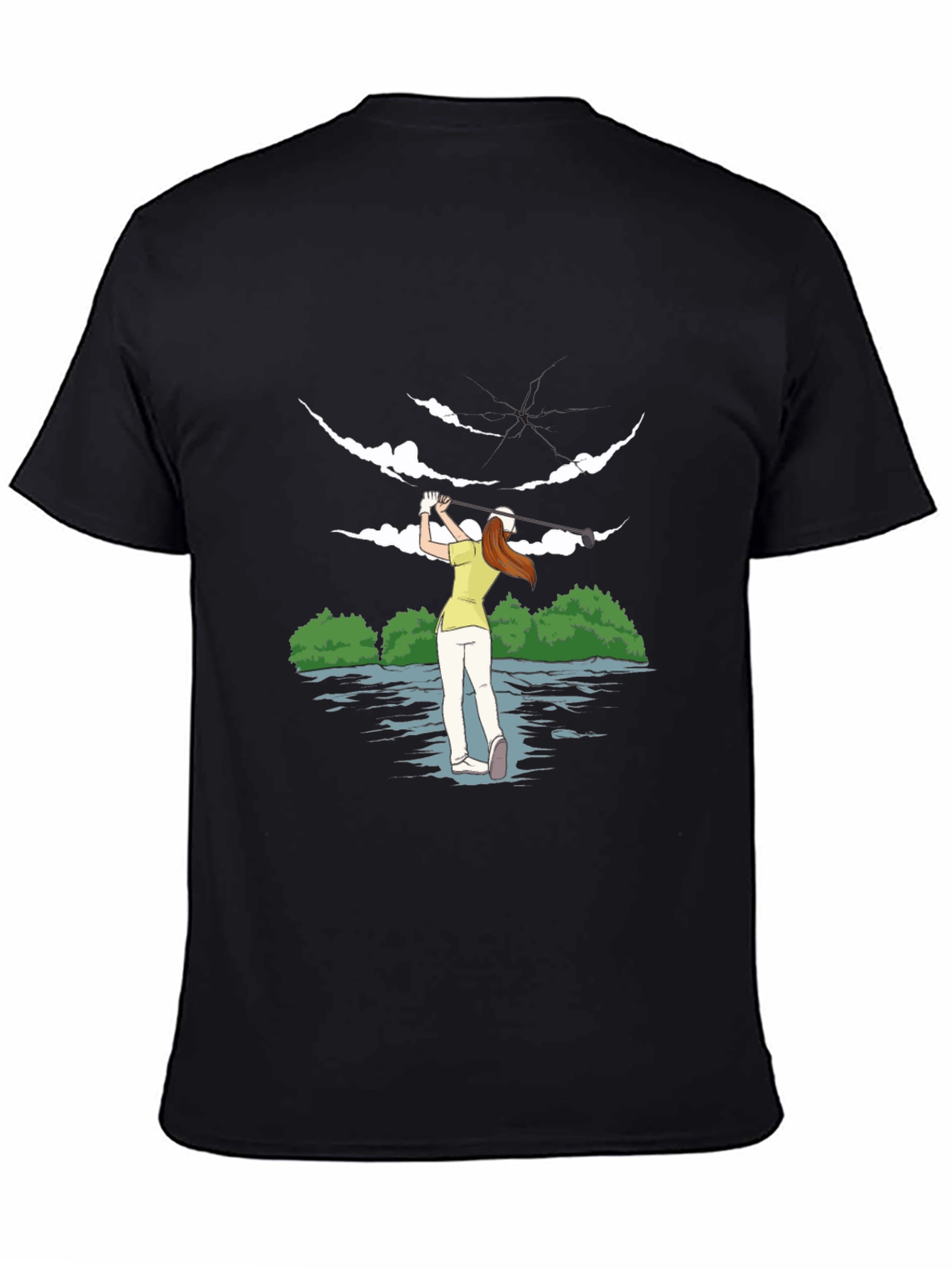 Golfer Girl Tee - Unique Sporty Design