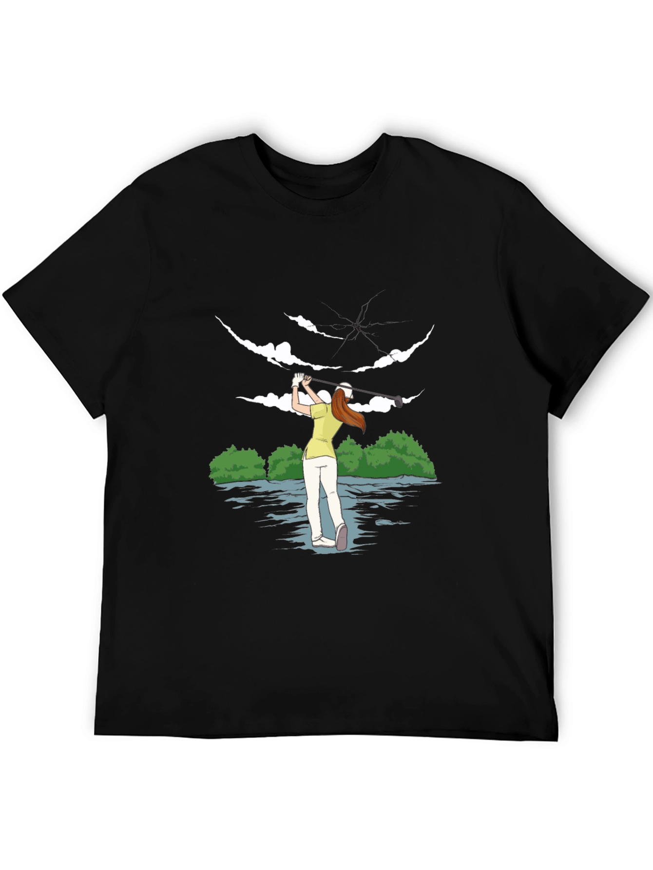 Golfer Girl Tee - Unique Sporty Design