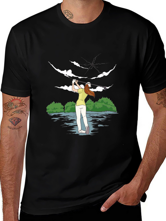 Golfer Girl Tee - Unique Sporty Design