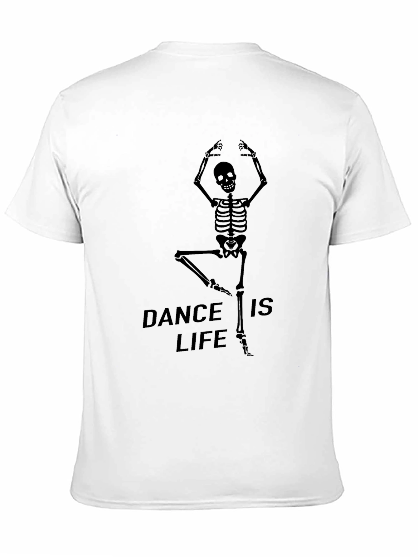 Dance Is Life Skeleton Graphic Tee - Black