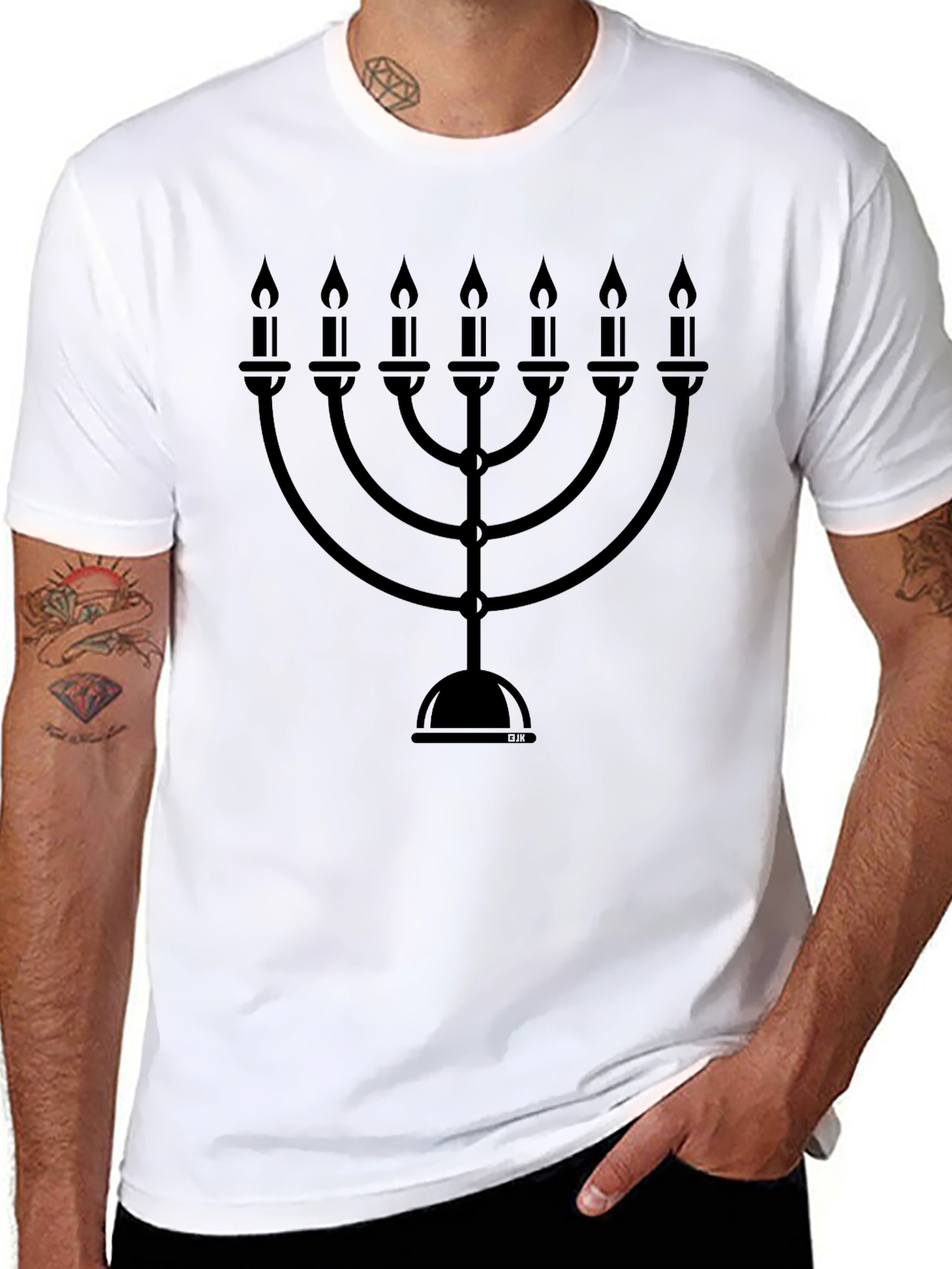 Menorah T-Shirt: Jewish Holiday Celebration Tee