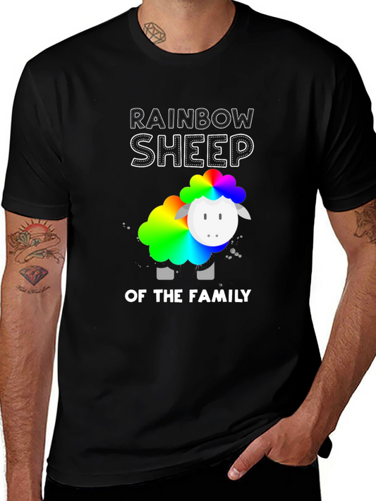 Rainbow Sheep of the Family Graphic T-Shirt