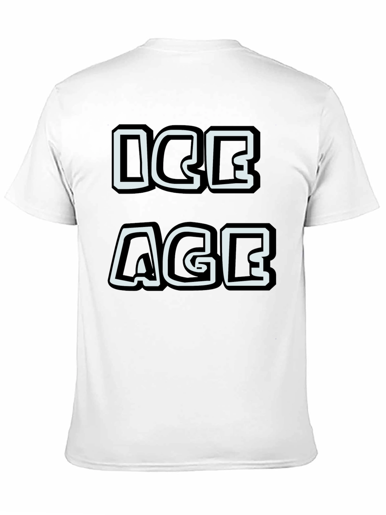 Ice Age Graphic Print Black T-Shirt
