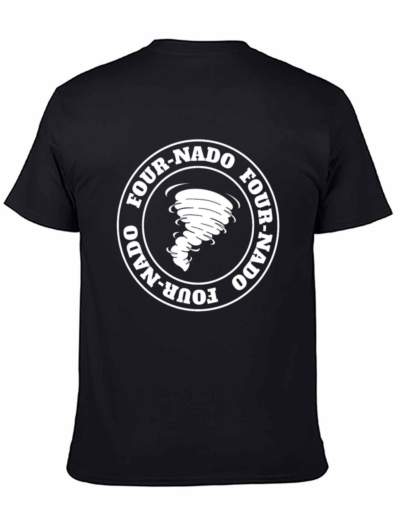 Four-Nado Graphic Black T-Shirt