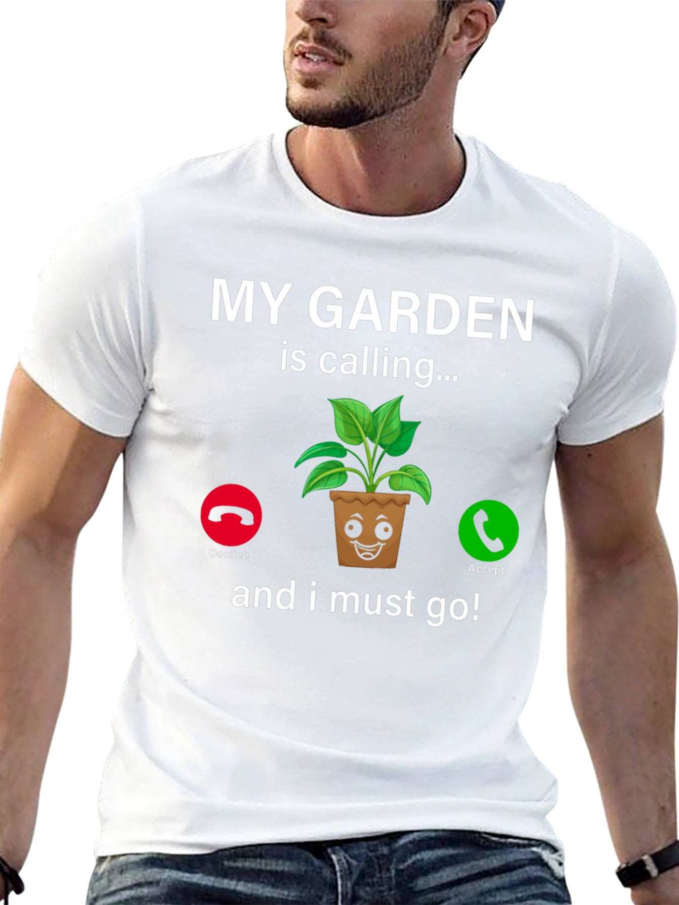 My Garden Is Calling T-Shirt Funny Gardener Tee