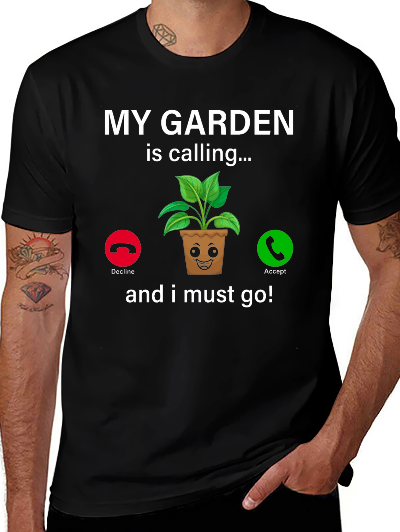 My Garden Is Calling T-Shirt Funny Gardener Tee