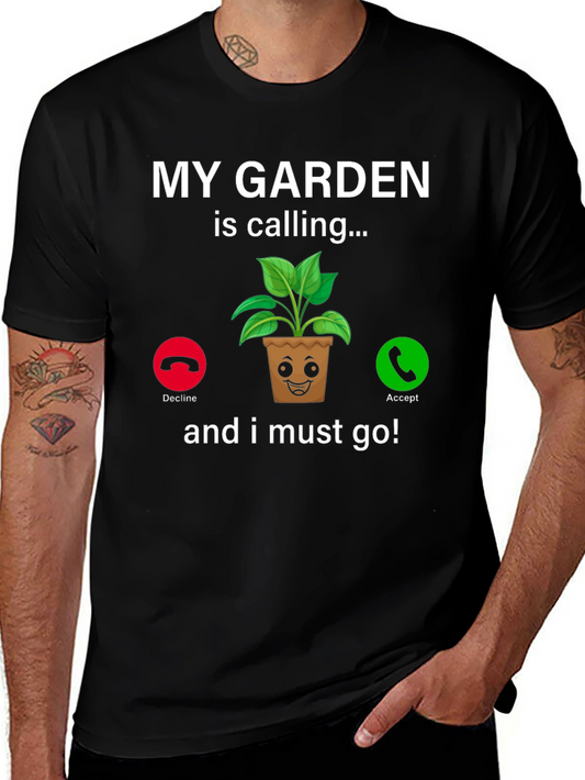 My Garden Is Calling T-Shirt Funny Gardener Tee