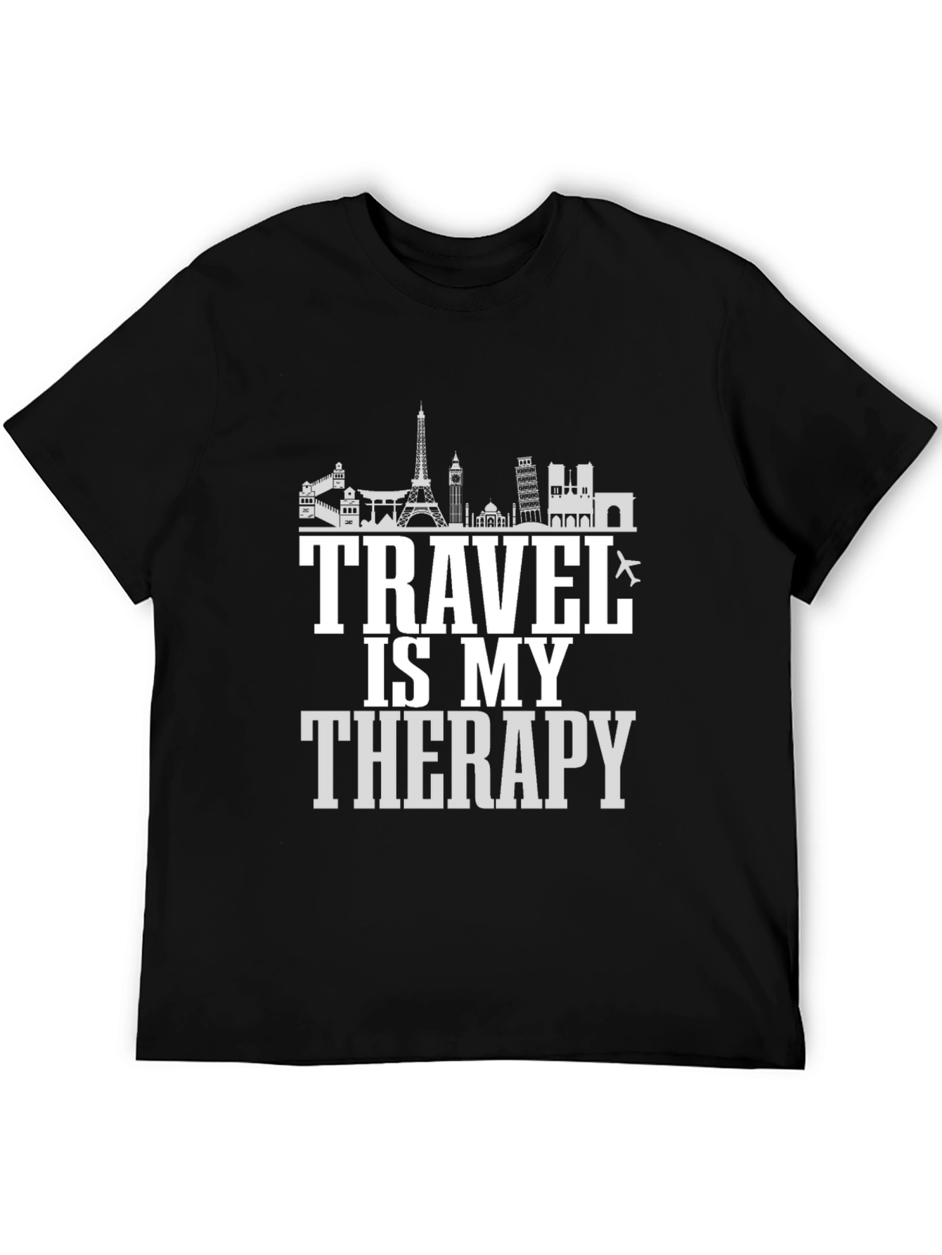 Travel Is My Therapy Graphic T-Shirt