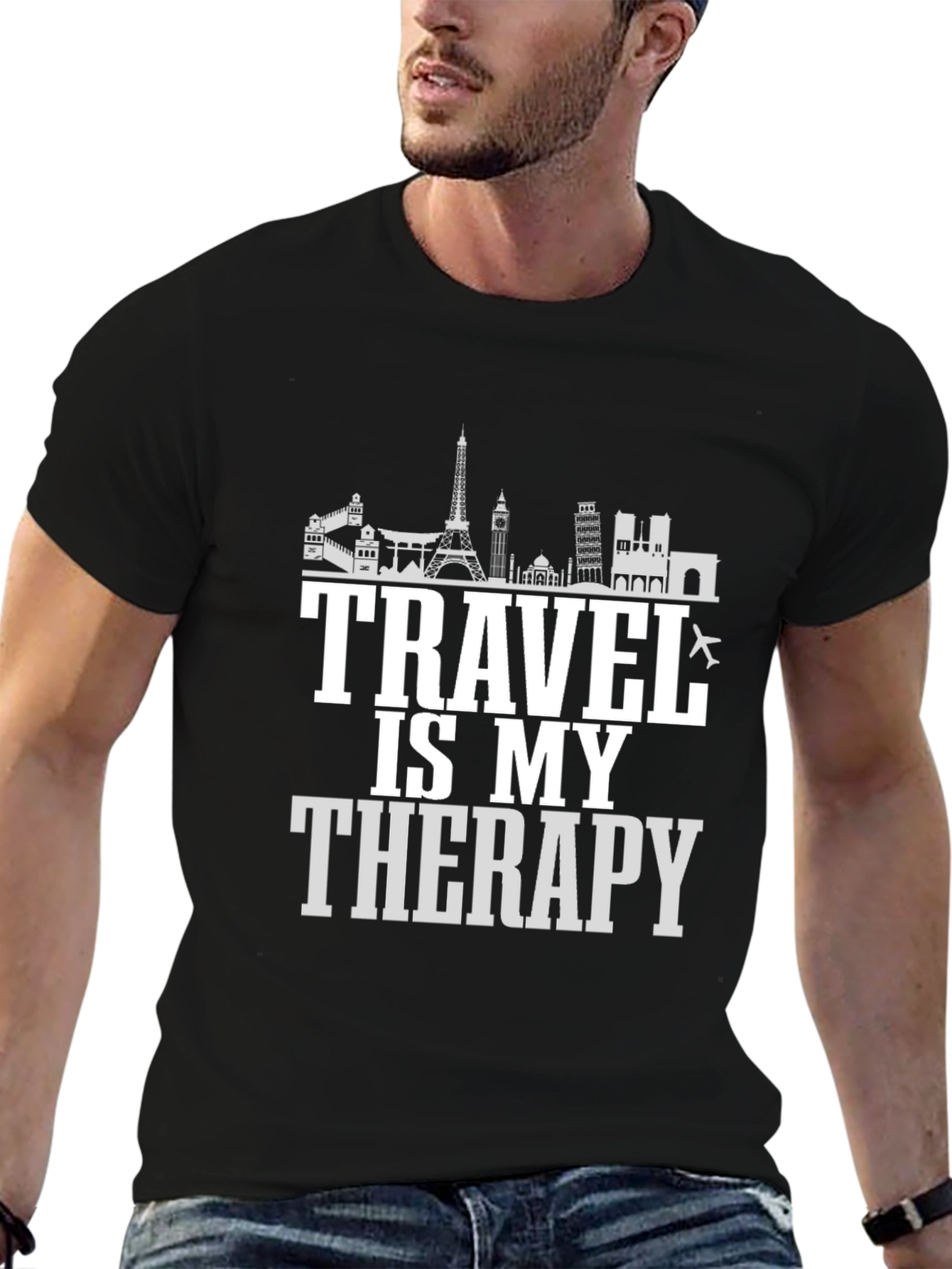 Travel Is My Therapy Graphic T-Shirt